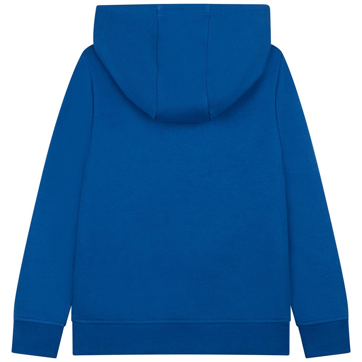 Boys & Girls Blue Hooded Logo Sweatshirt