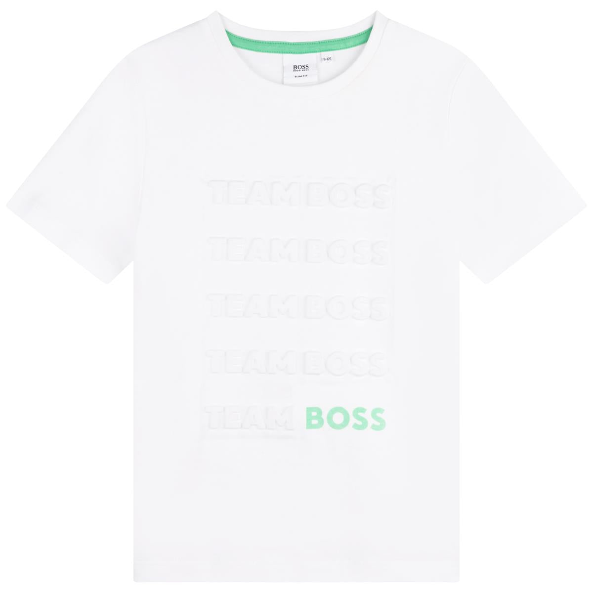 Boys & Girls White Logo T-Shirt