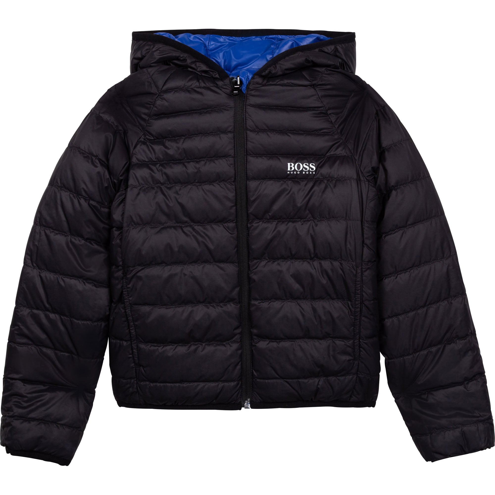 Boys Blue Reversible Padded Down Jacket