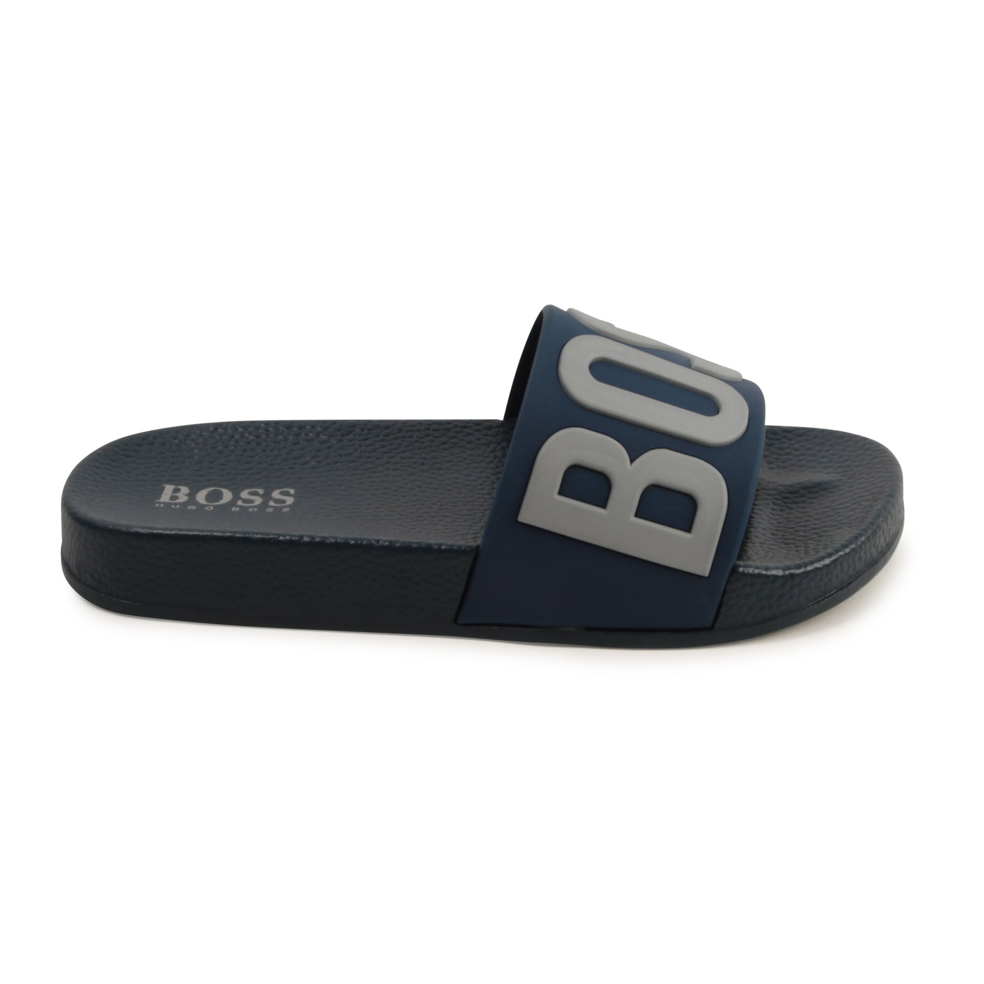 Boys Black Logo Sandales