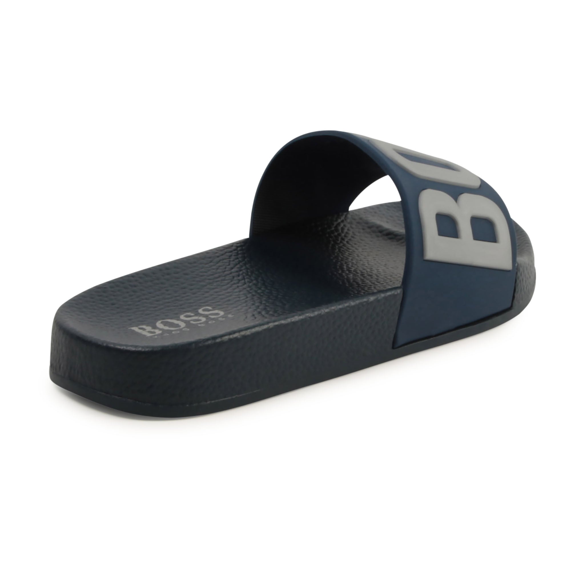 Boys Black Logo Sandales