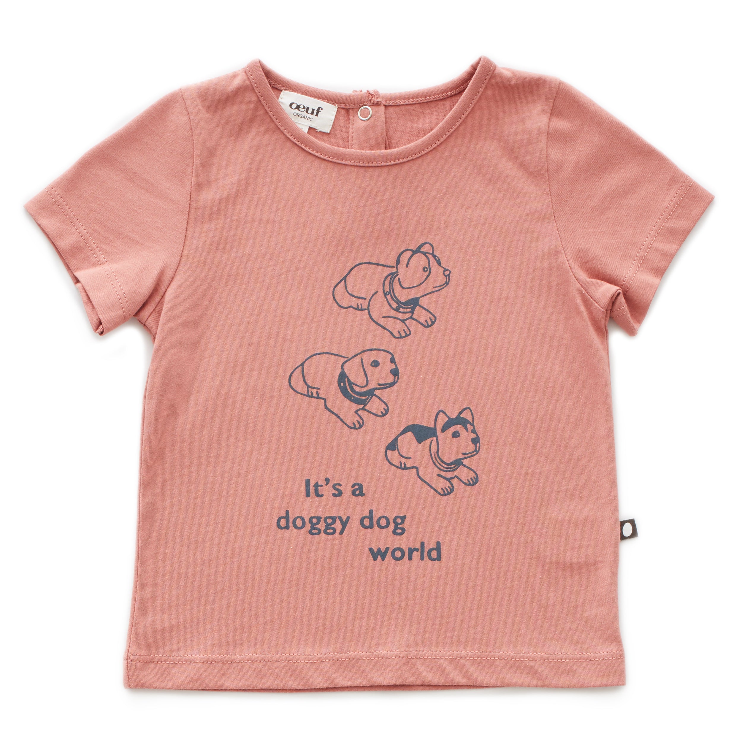 Boys & Girls Pink Cotton T-shirt