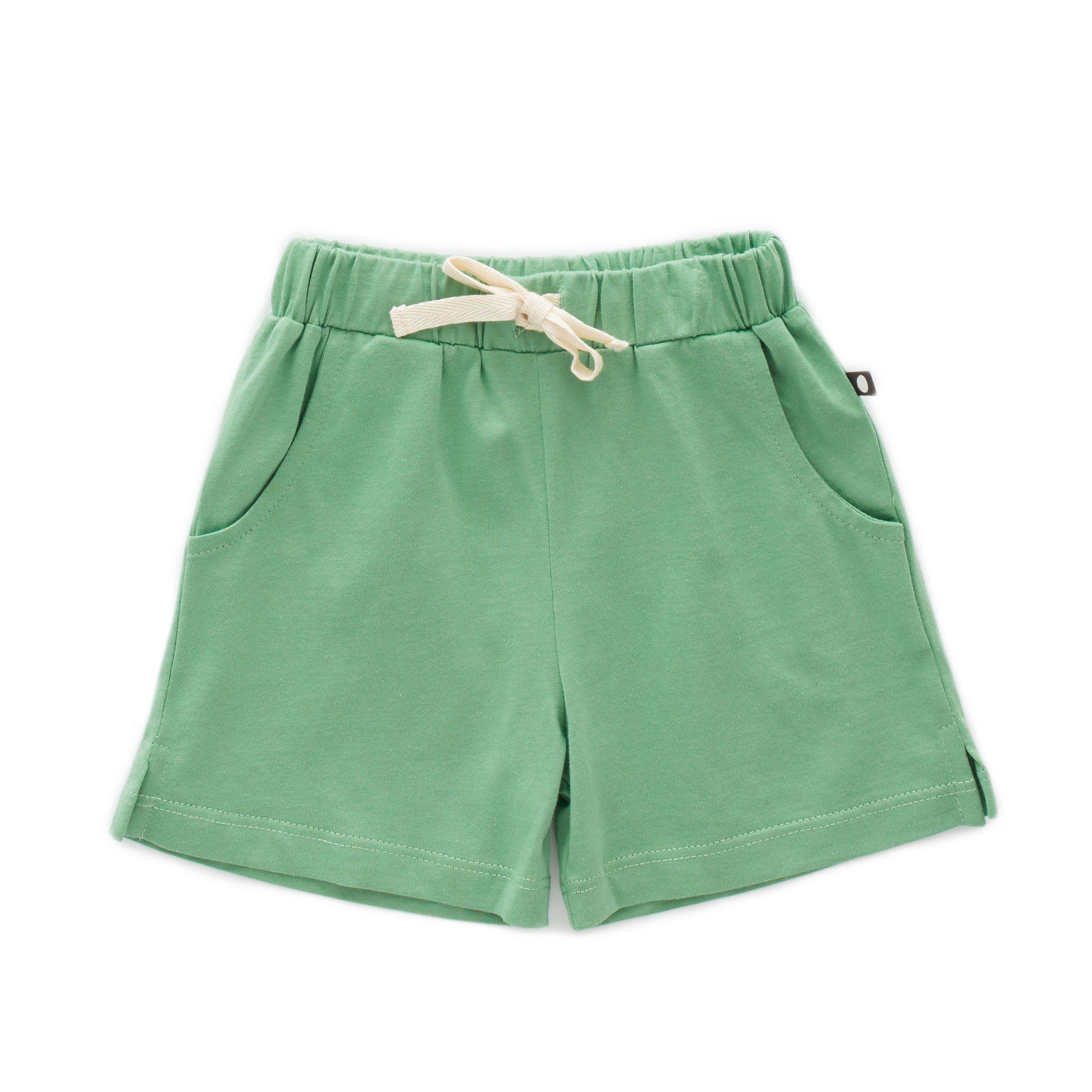 Boys & Girls Green Cotton Shorts