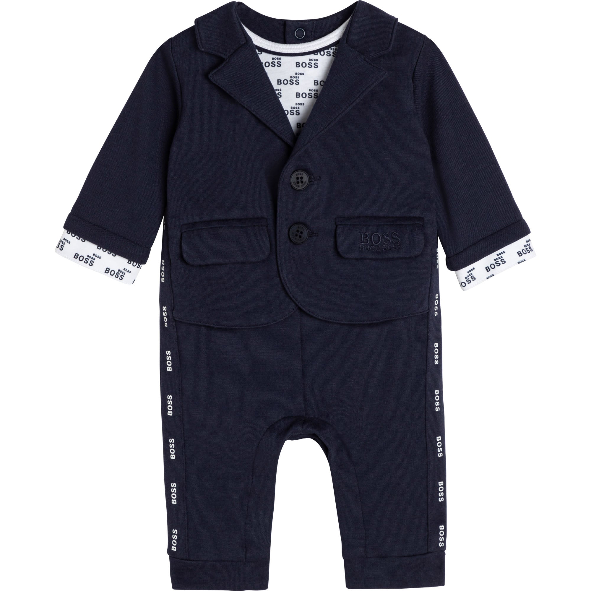 Baby Boys Blue Babysuit