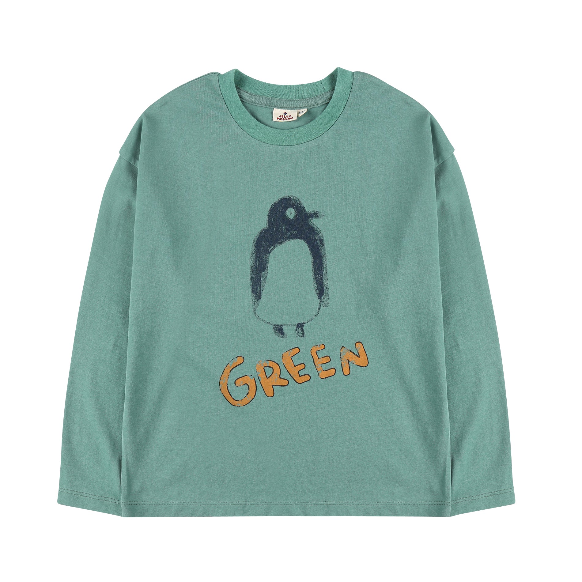 Boys & Girls Green Printed Cotton T-Shirt