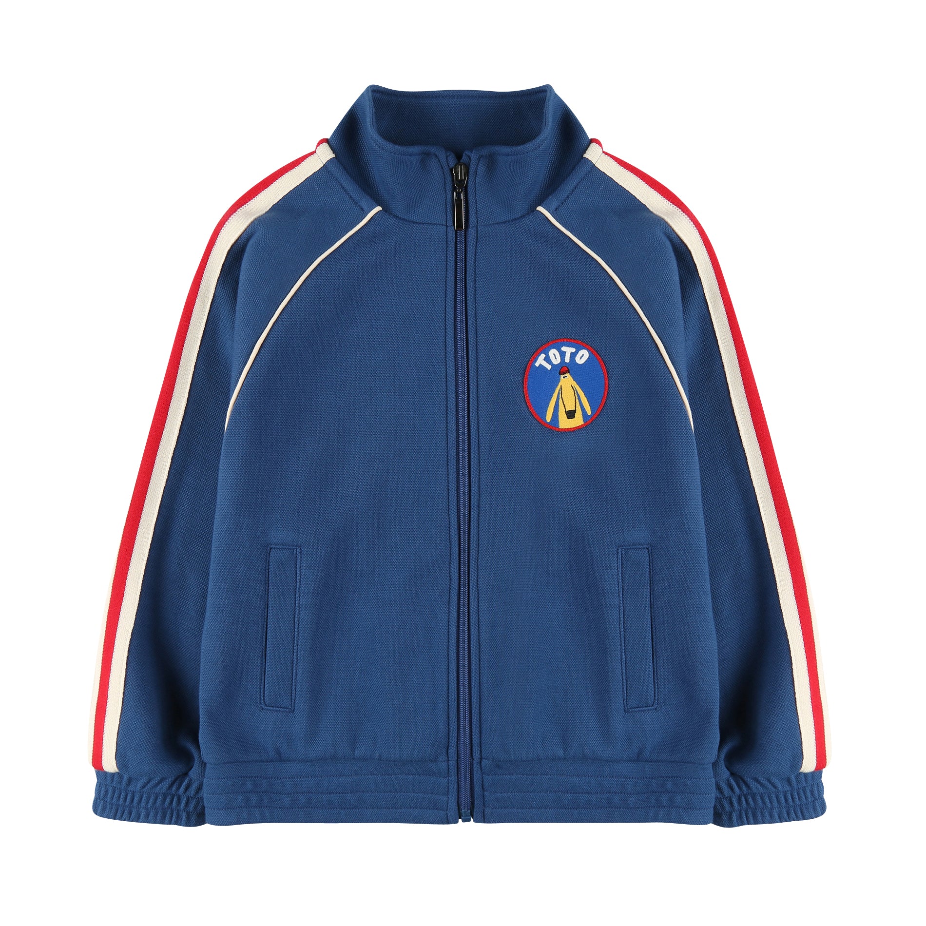 Boys & Girls Blue Track Zip-Up Top