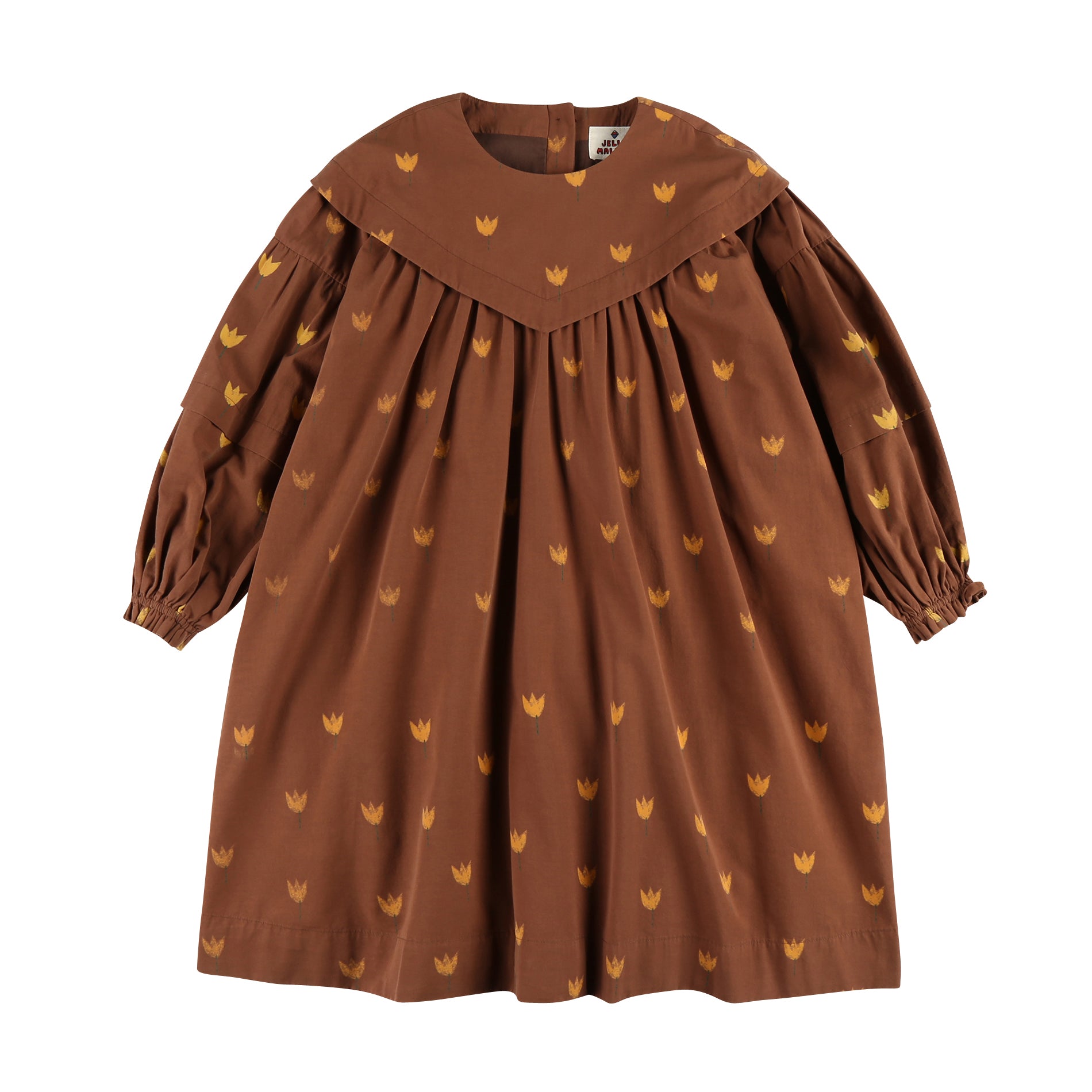 Boys & Girls Brown Printed Dress