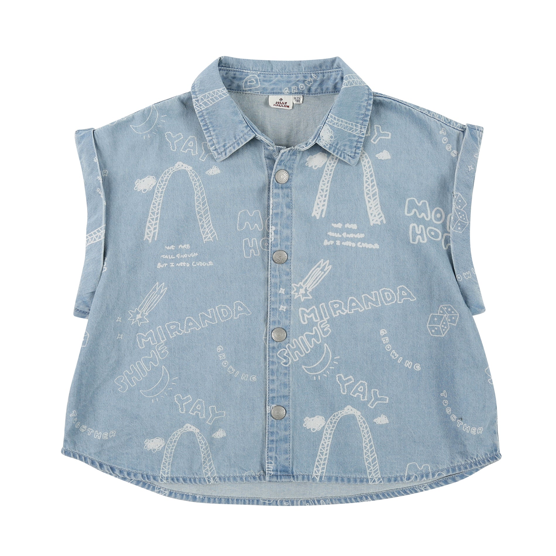 Boys & Girls Blue Denim Vest