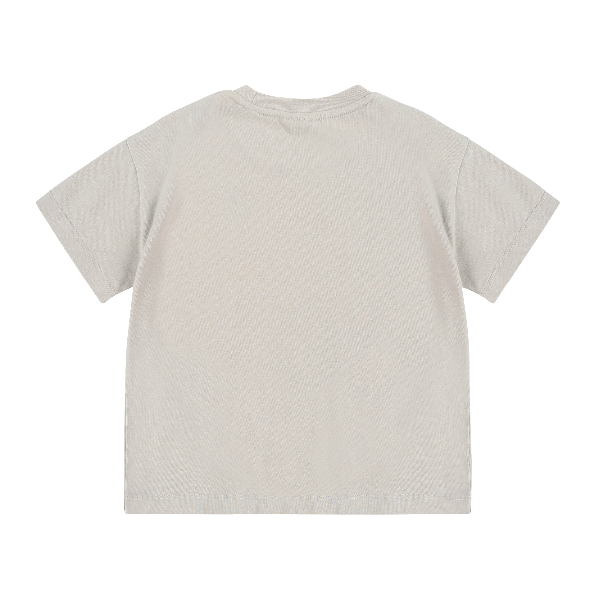 Boys & Girls Grey Cotton T-Shirt