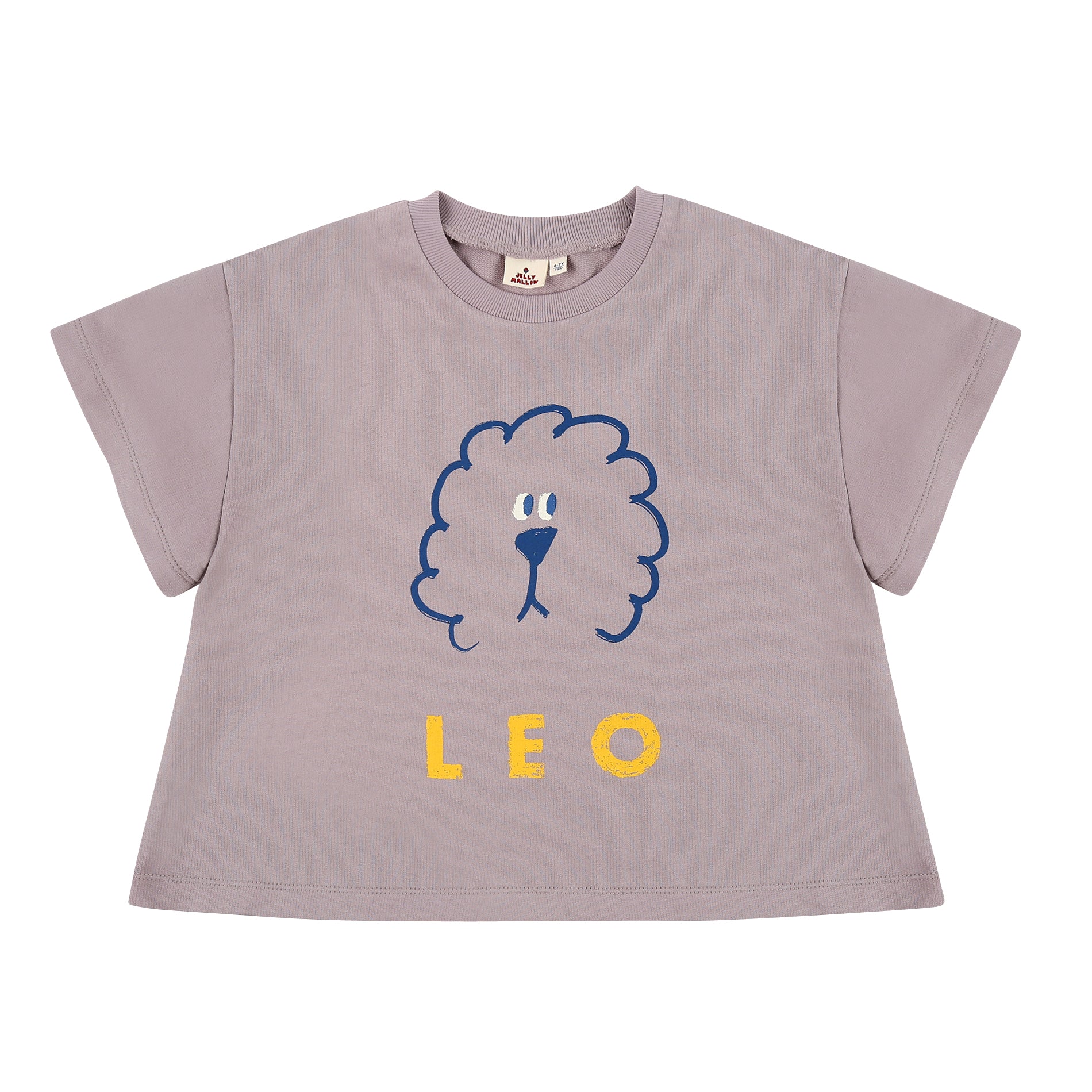 Boys & Girls Purple Lion Cotton T-Shirt