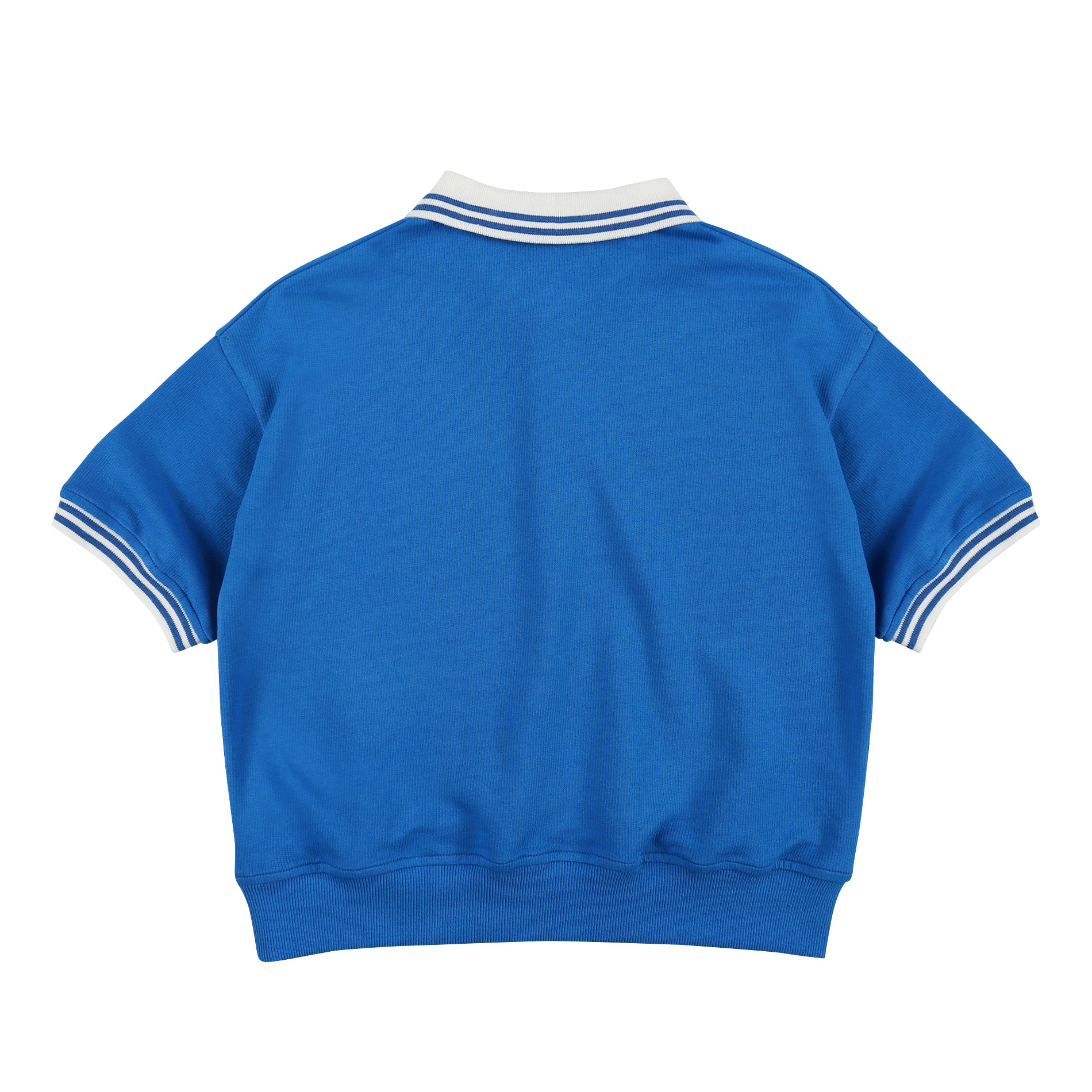 Boys Blue Cotton Polo Shirt