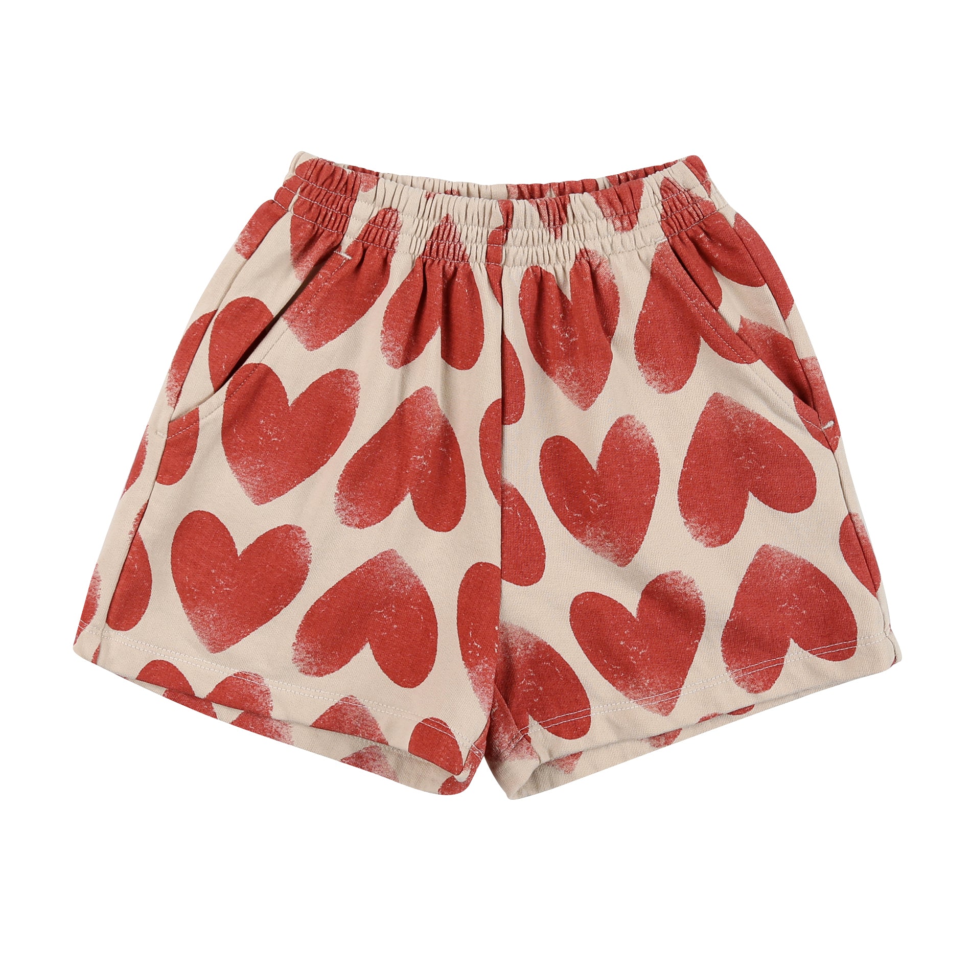 Boys & Girls Red Heart Sport Shorts