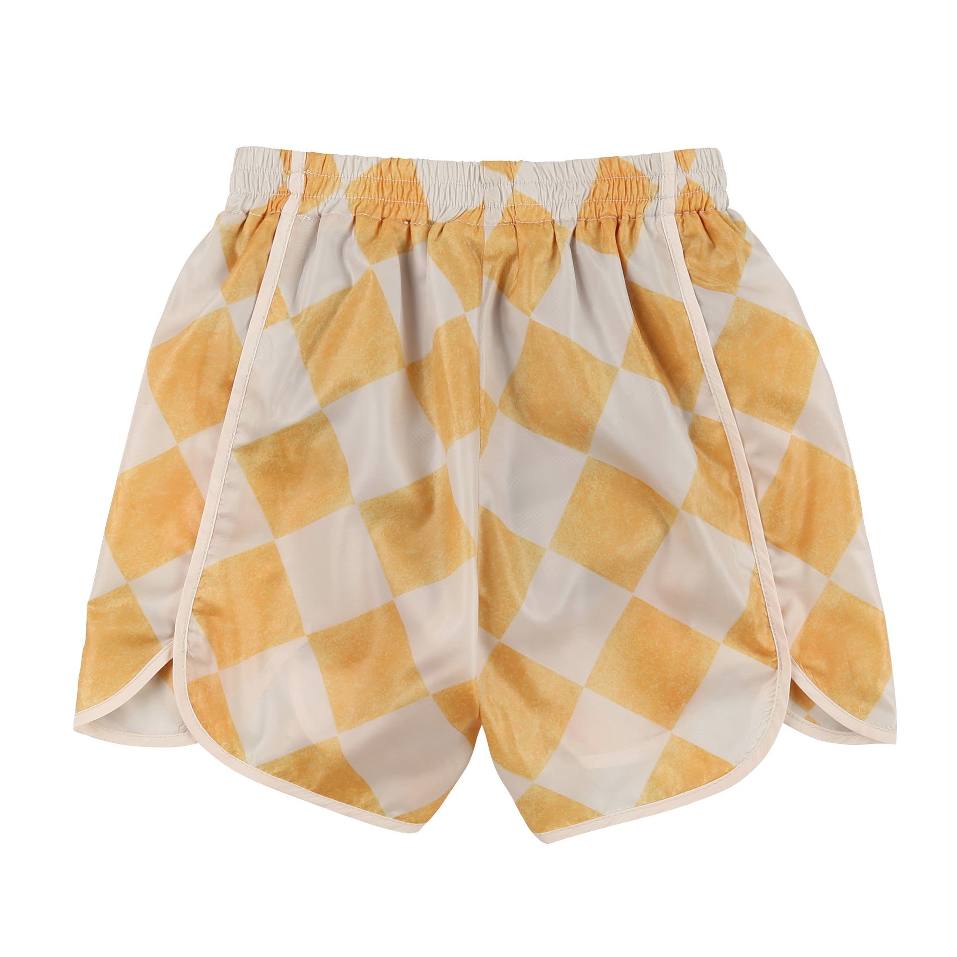 Boys & Girls Yellow Check Shorts