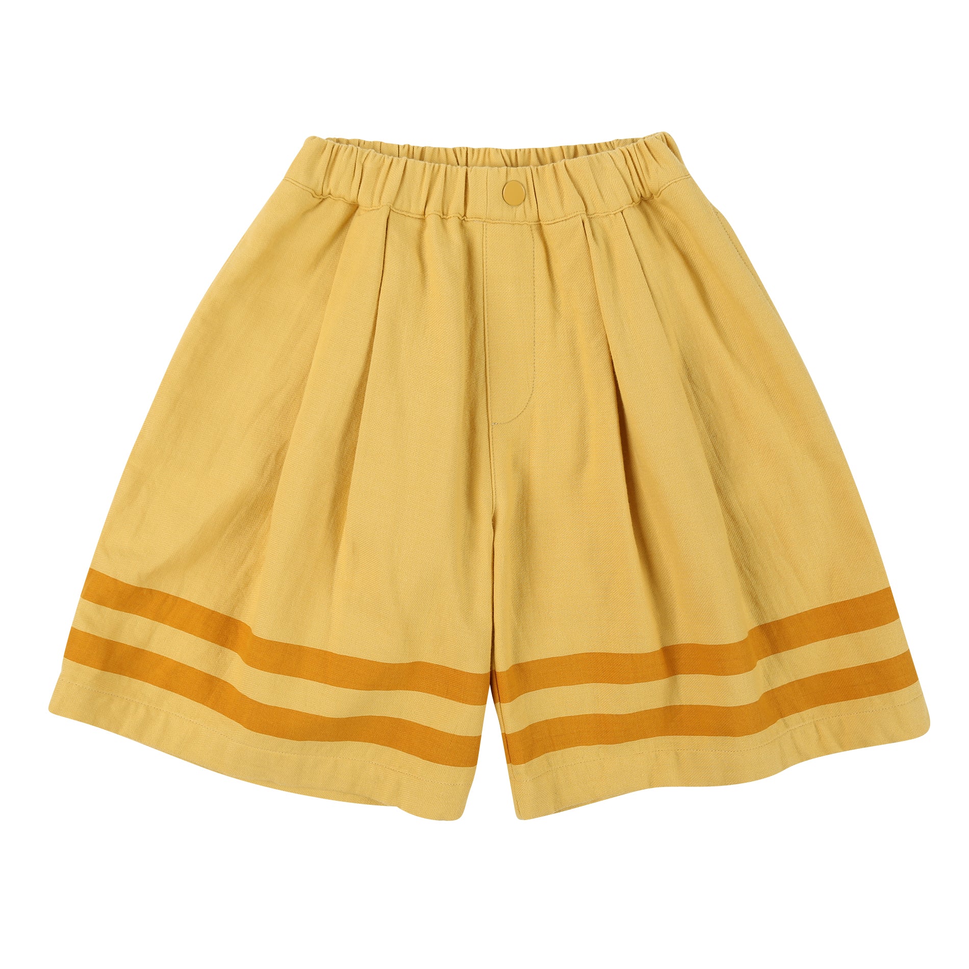 Boys & Girls Yellow Cotton Shorts