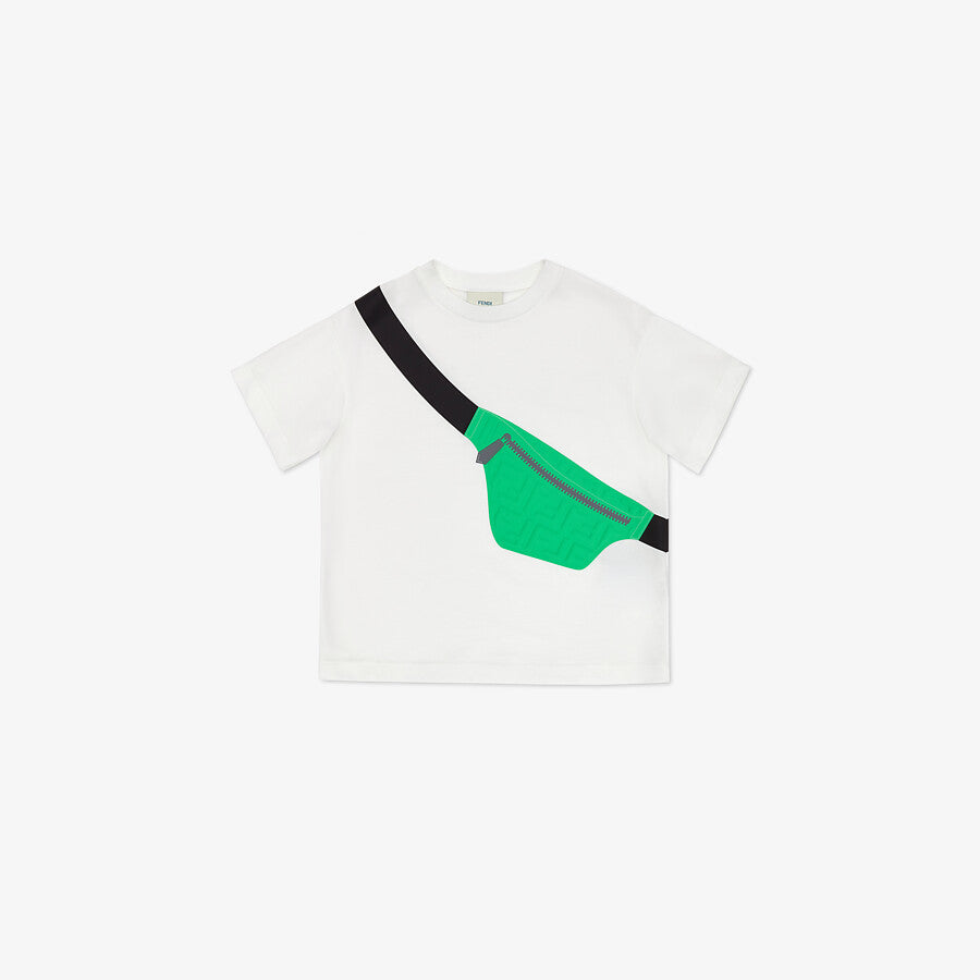 Boys & Girls White Cotton T-Shirt