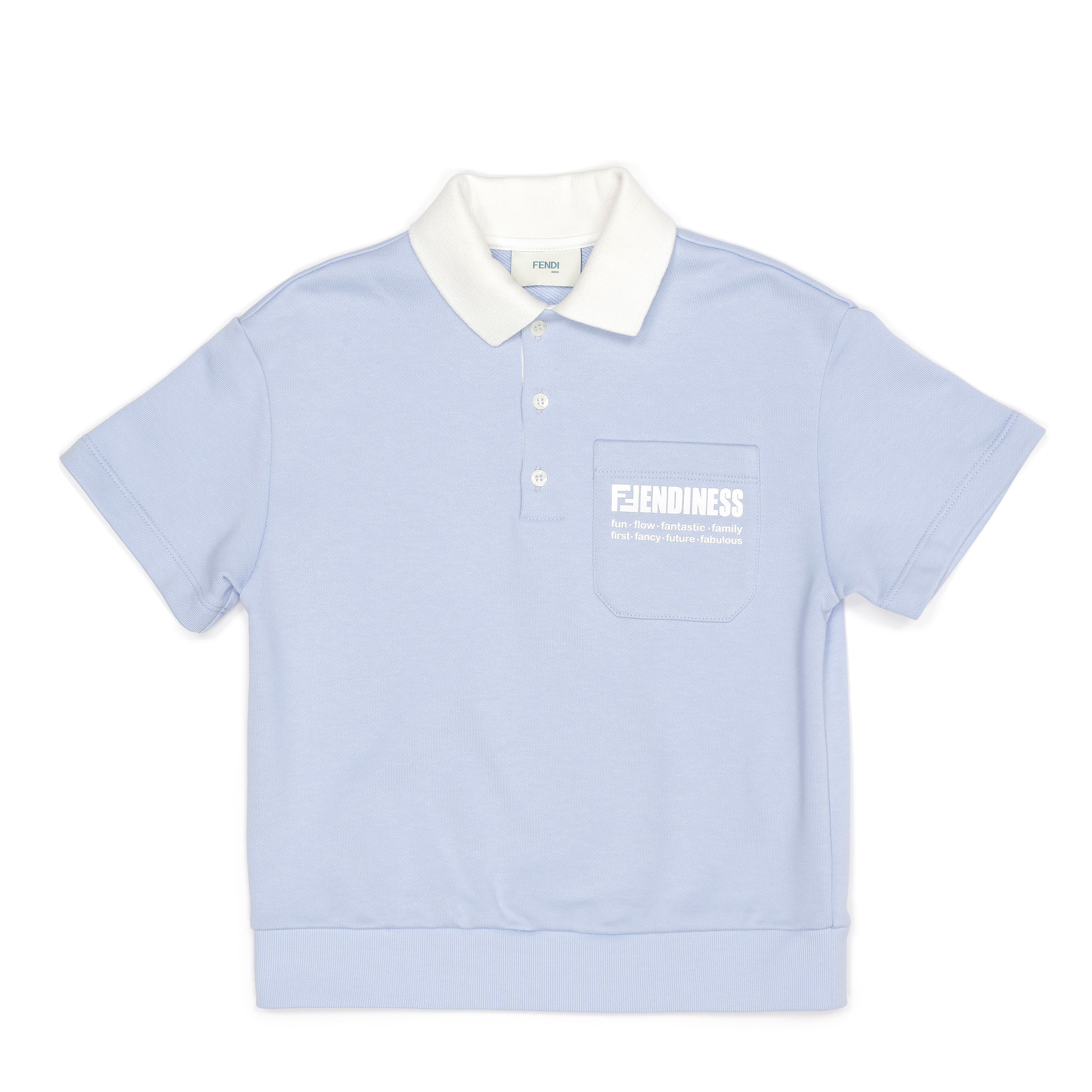 Boys & Girls Blue Cotton Poloshirt