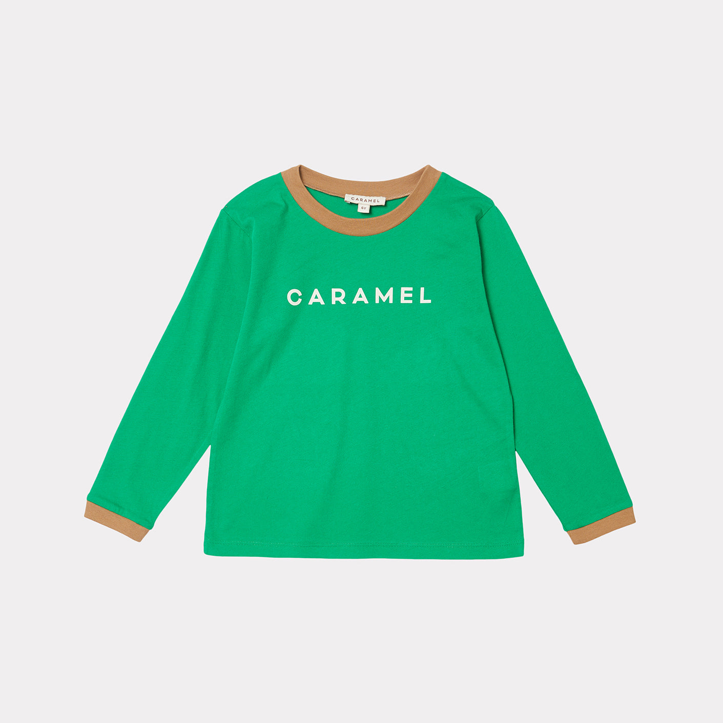 Boys & Girls Green Logo Cotton T-Shirt