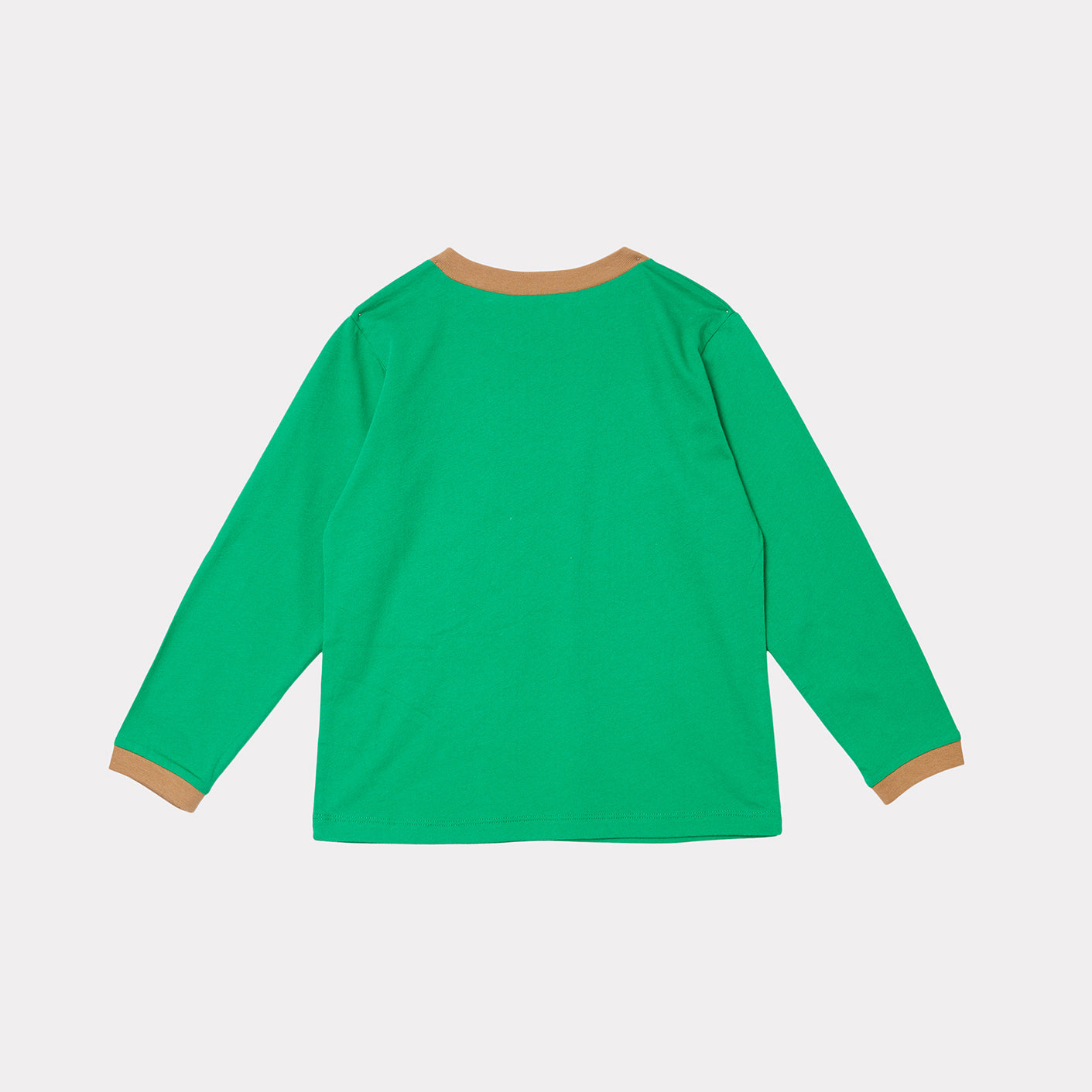 Boys & Girls Green Logo Cotton T-Shirt