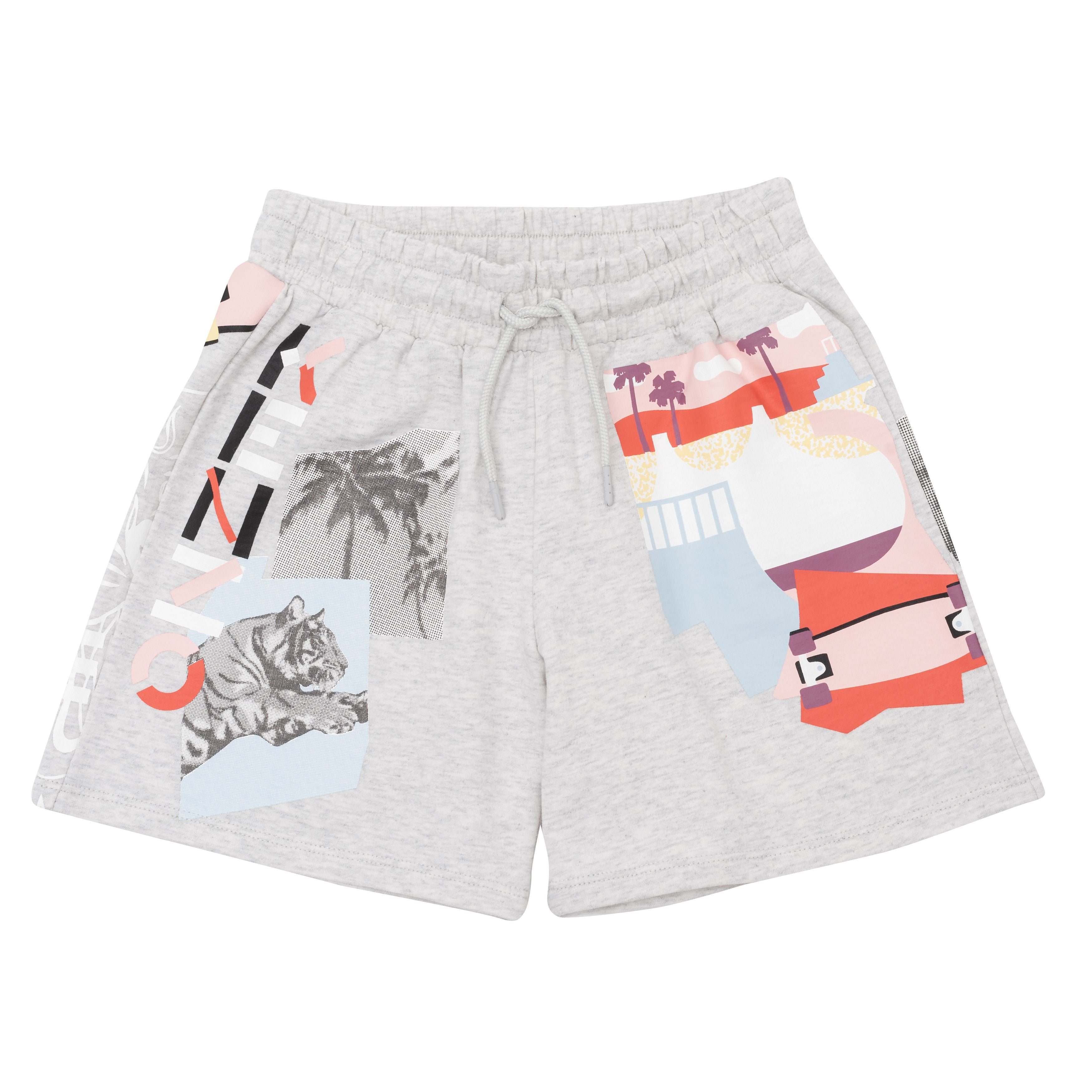 Boys & Girls Grey Cotton Shorts