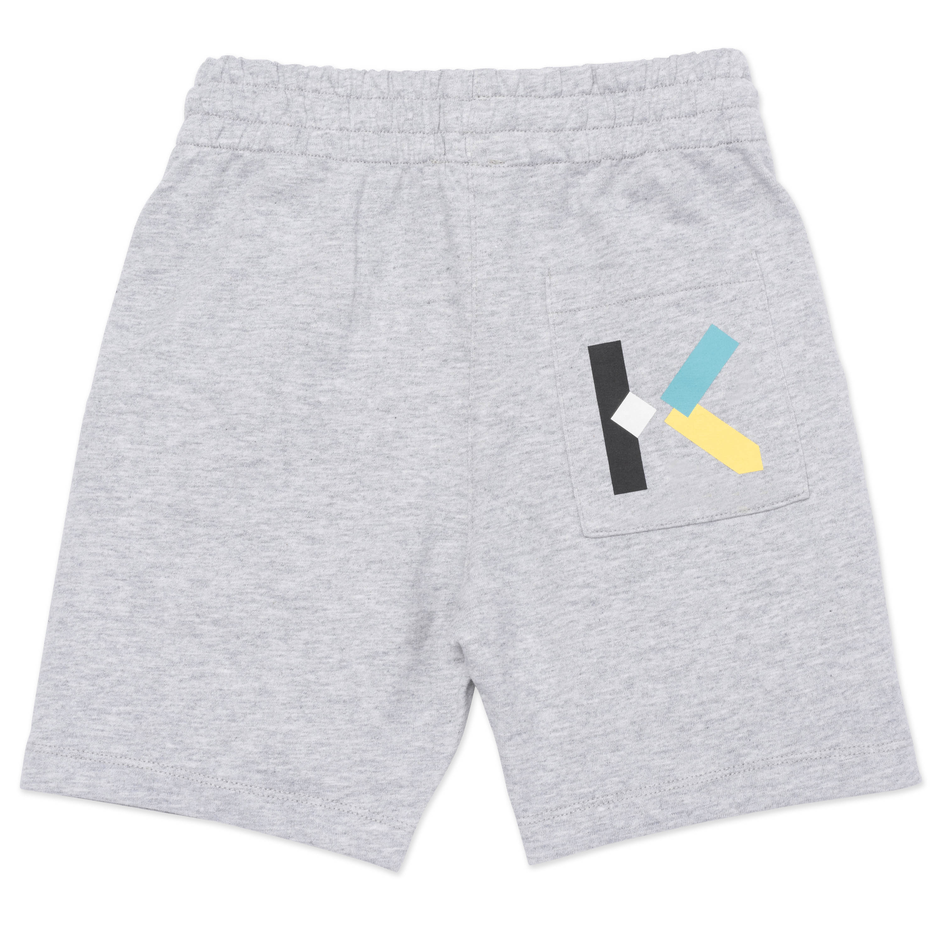 Boys Grey Logo Cotton Shorts