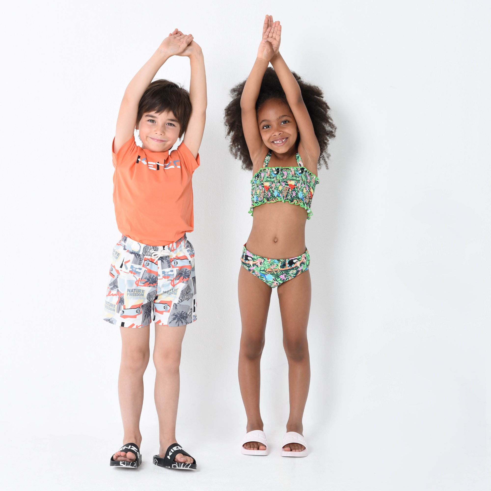 Boys & Girls Grey Swim Shorts