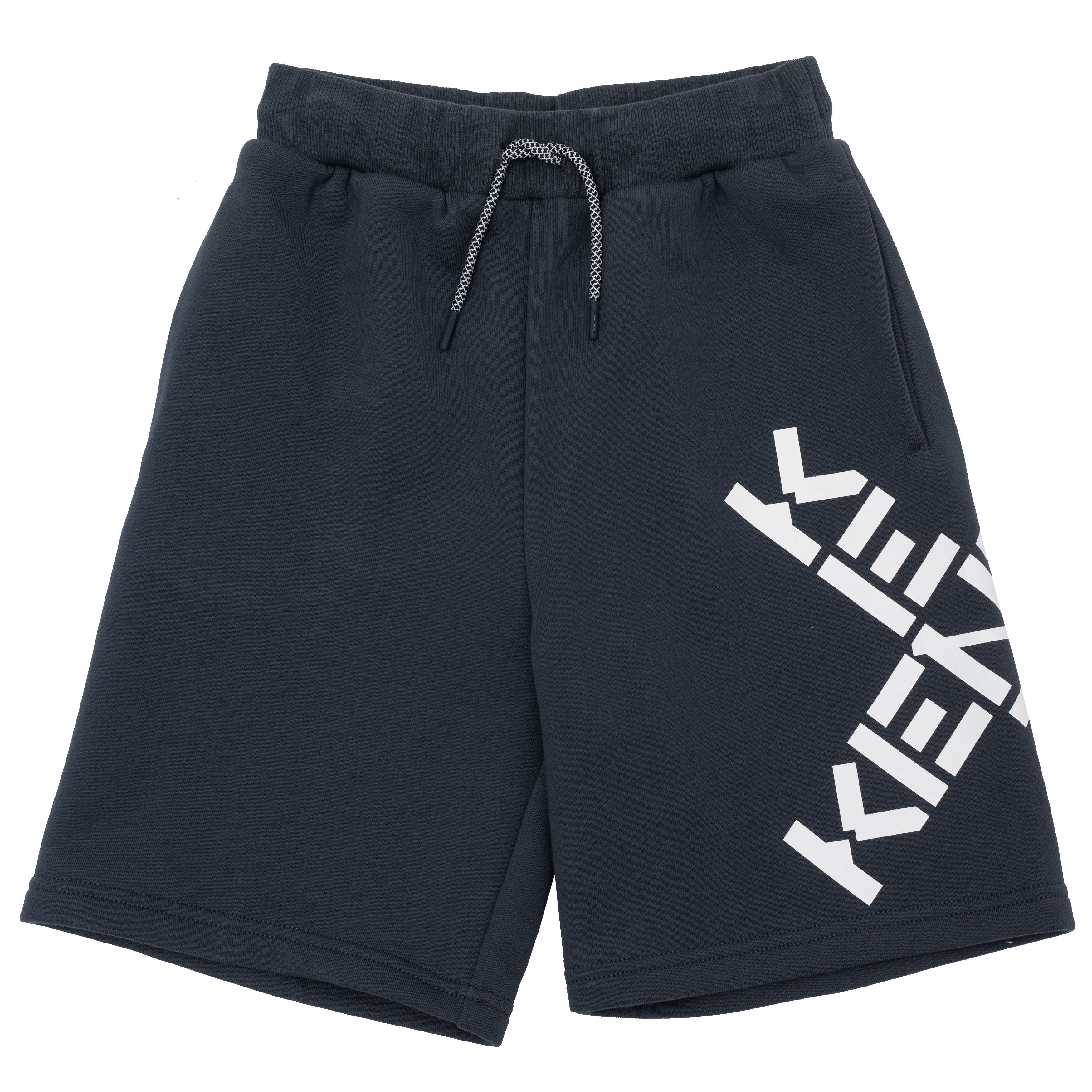 Boys Black Cotton Shorts