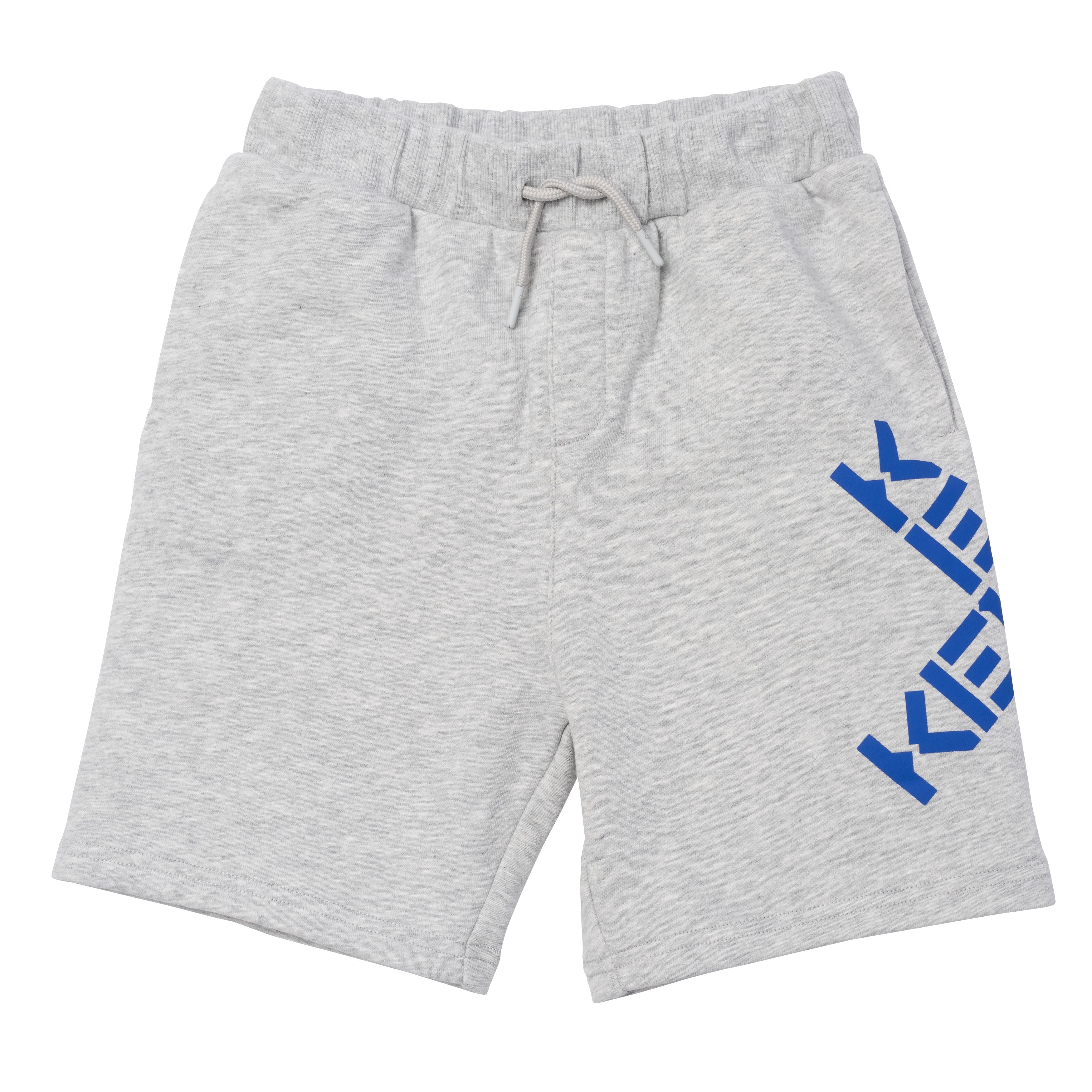 Boys Grey Cotton Shorts