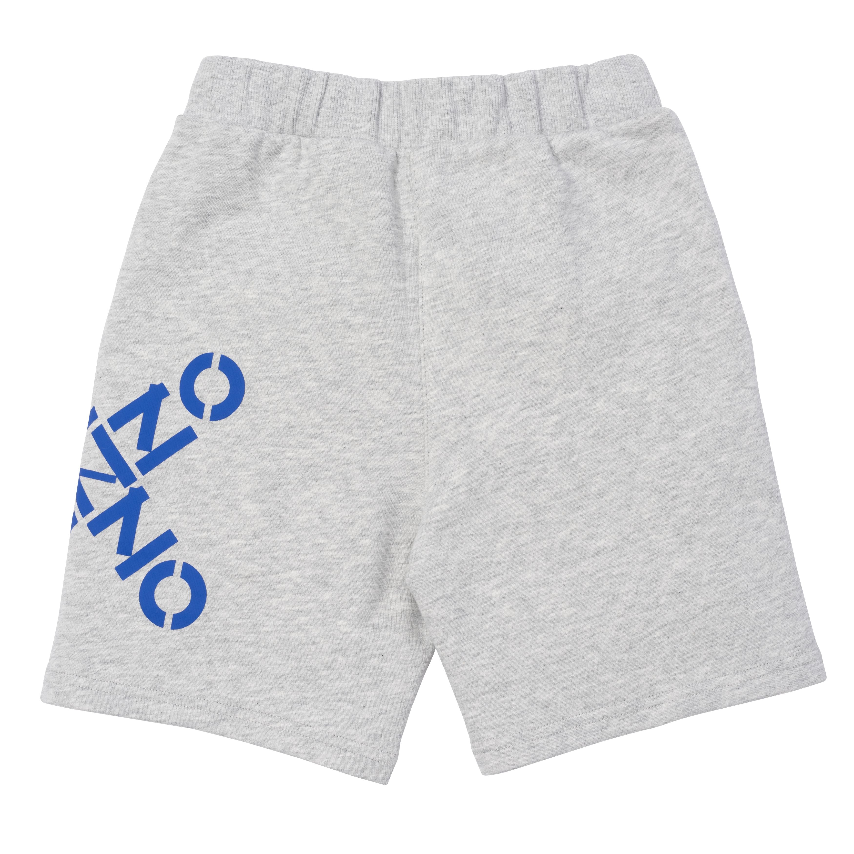 Boys Grey Cotton Shorts