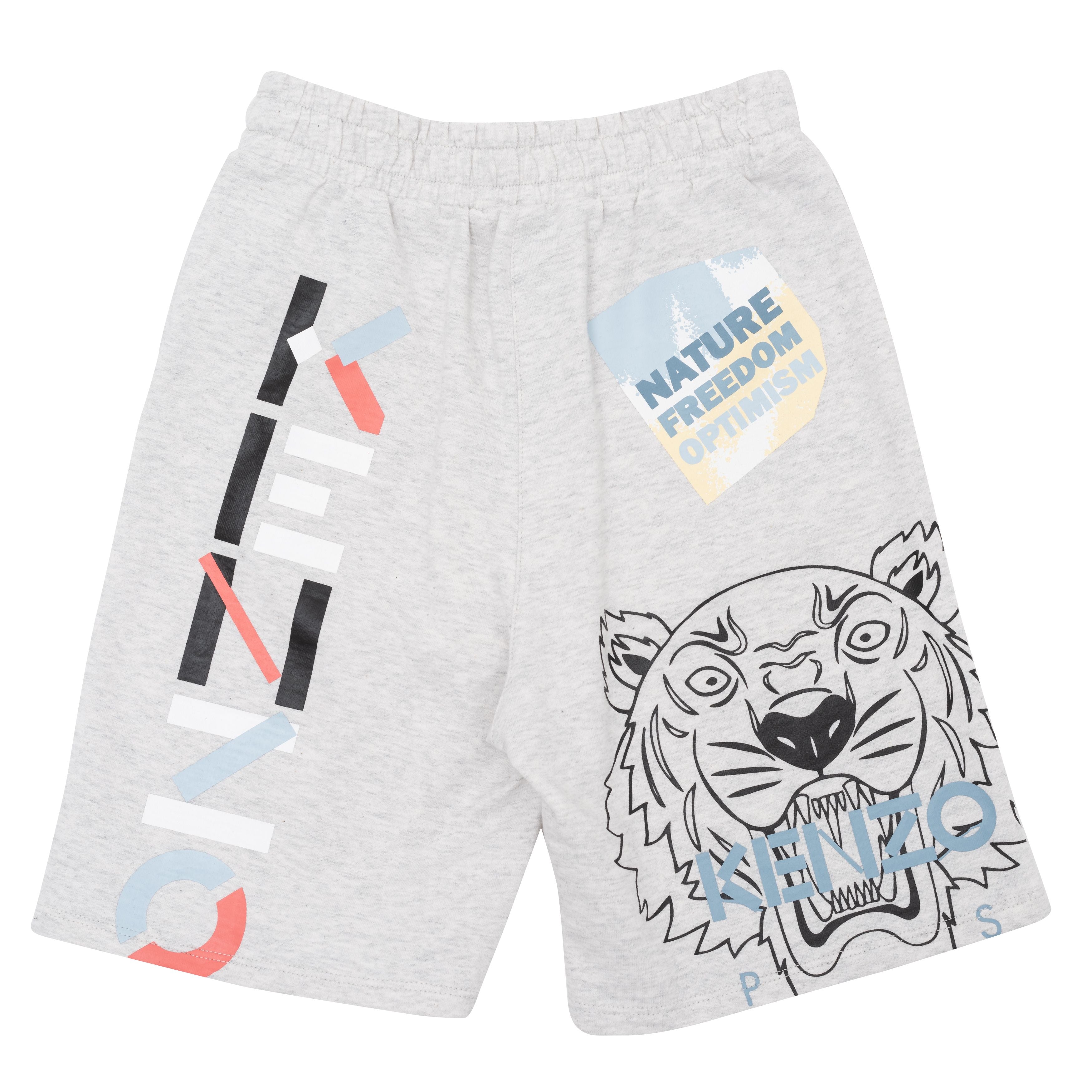 Boys & Girls Grey Cotton Shorts