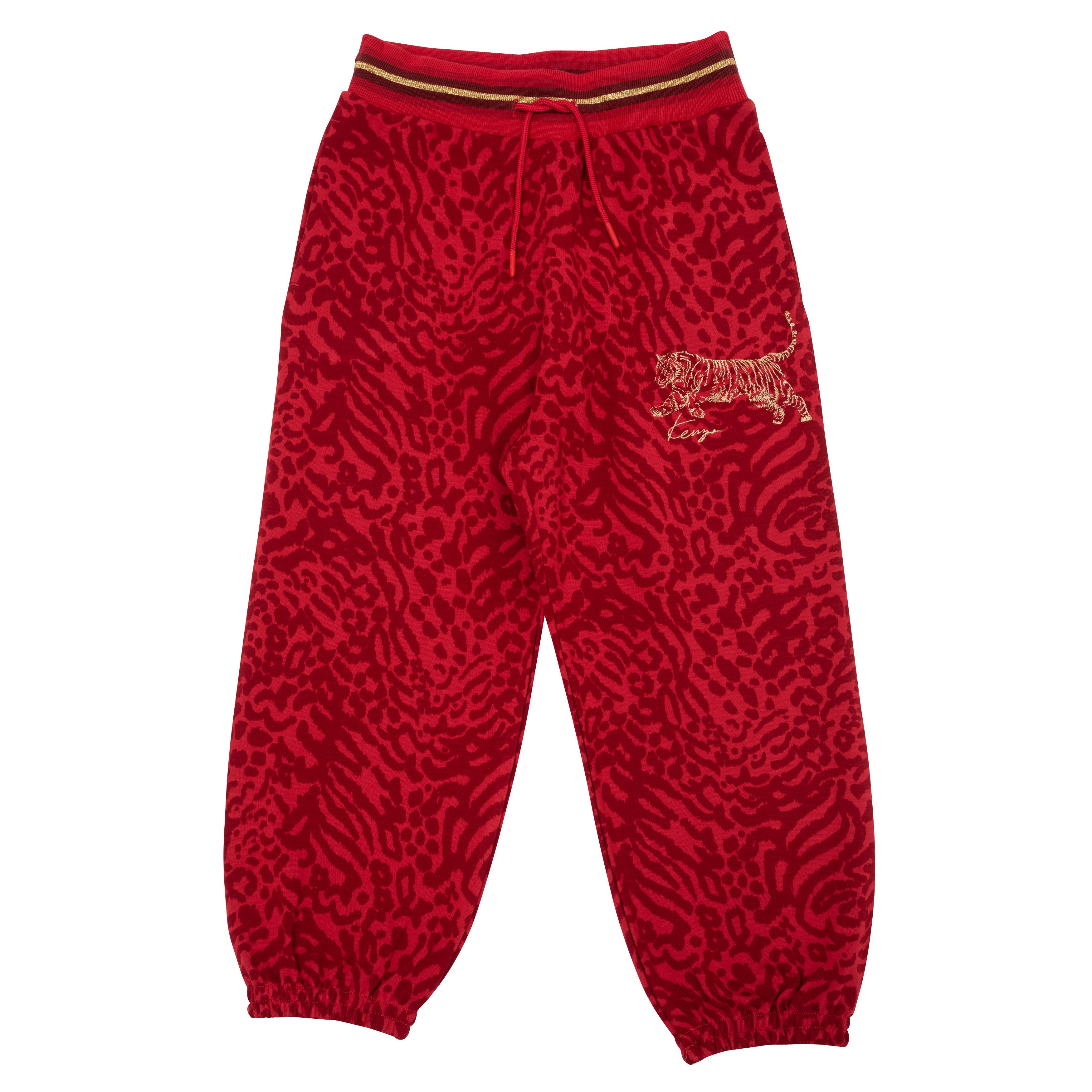 Boys Red Logo Trousers