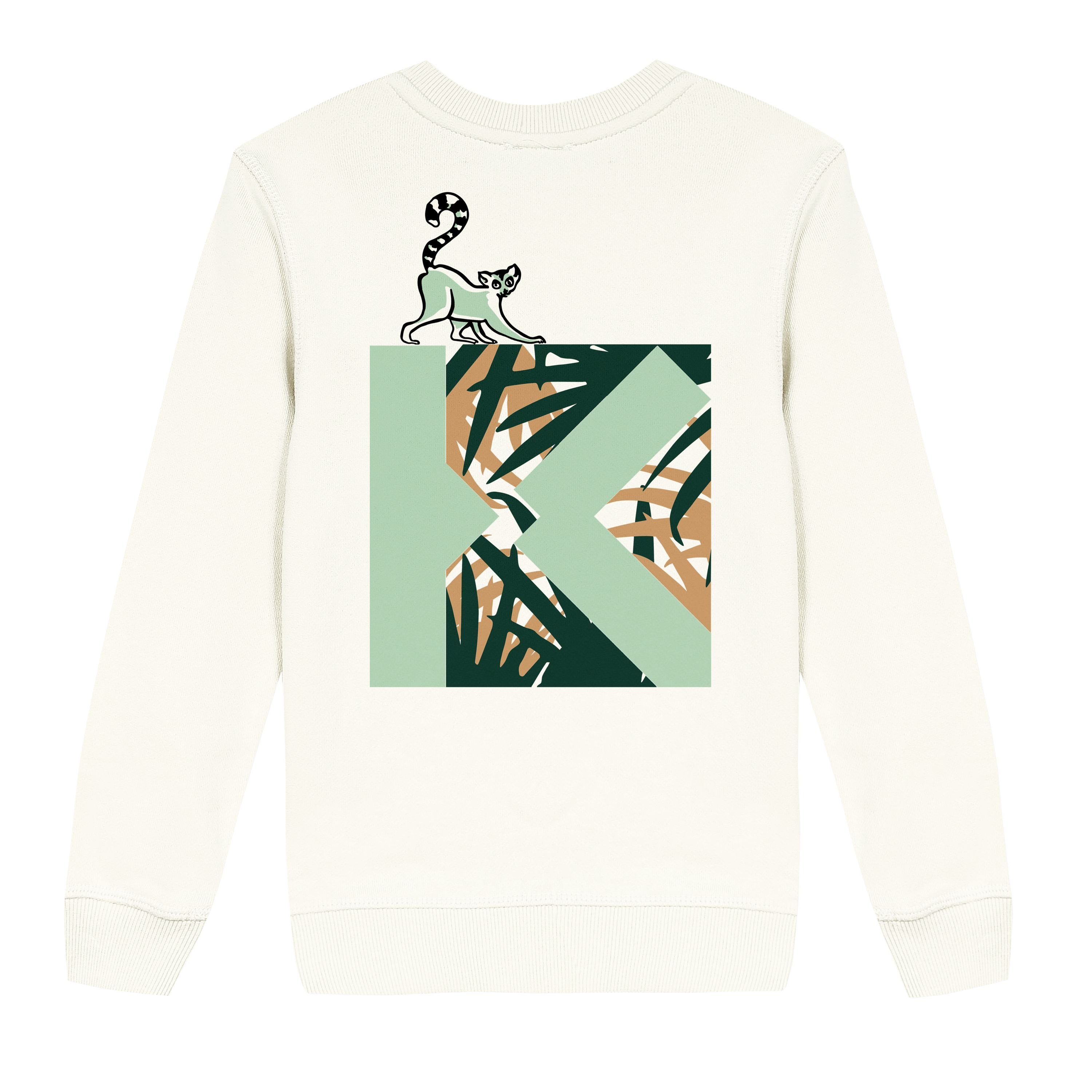 Boys White Printing Cotton Sweatshirt