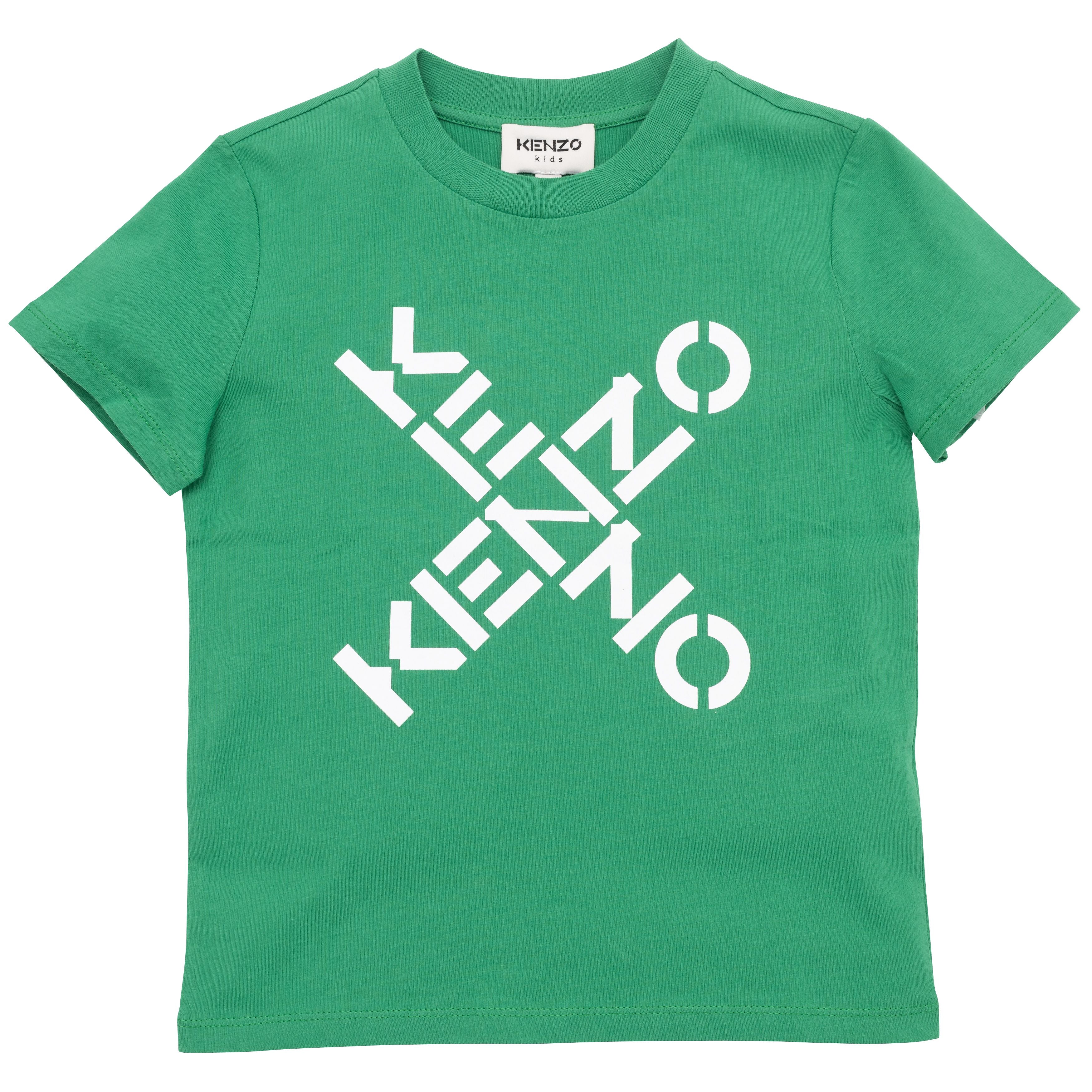 Boys Green Cotton T-Shirts