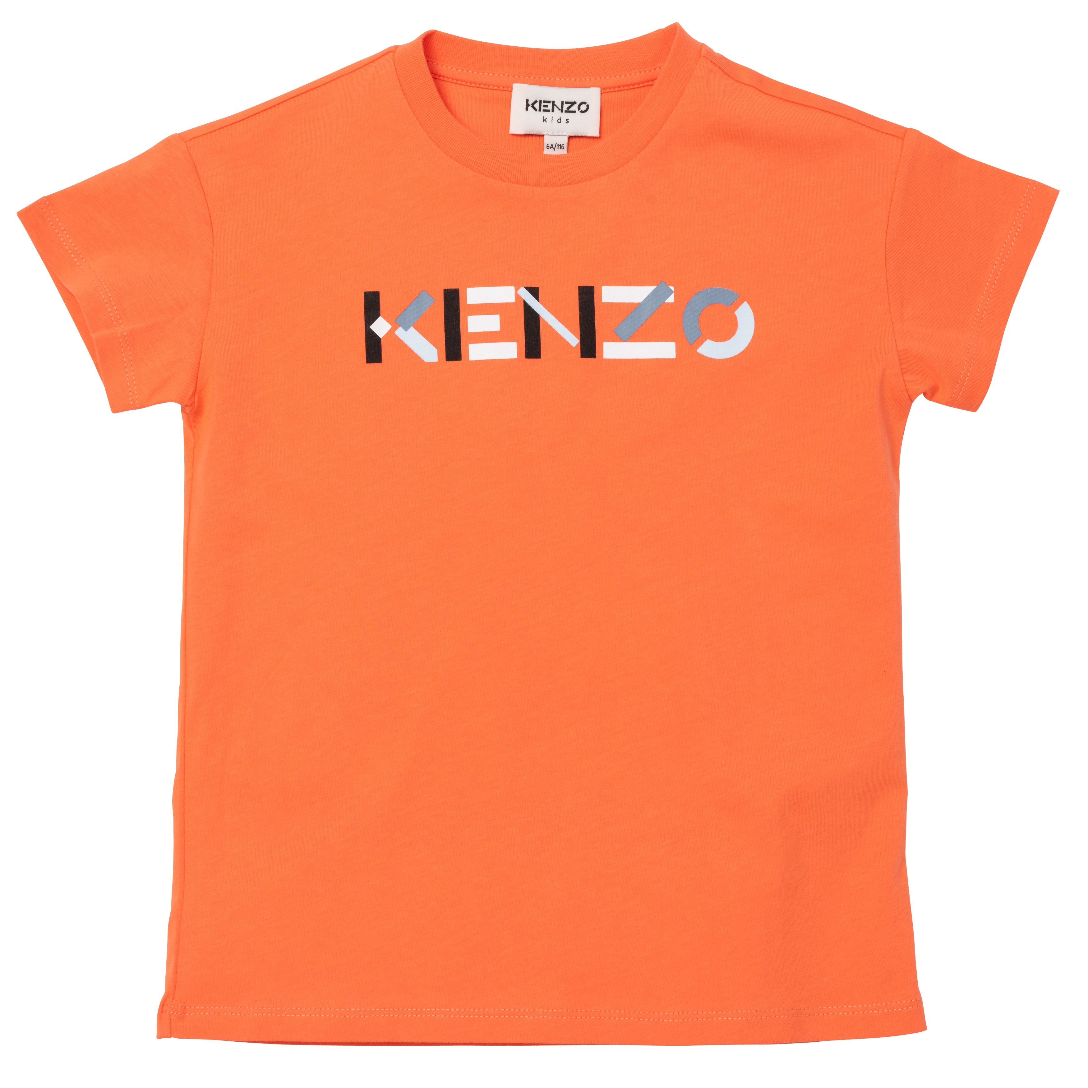 Boys & Girls Orange Cotton T-Shirts