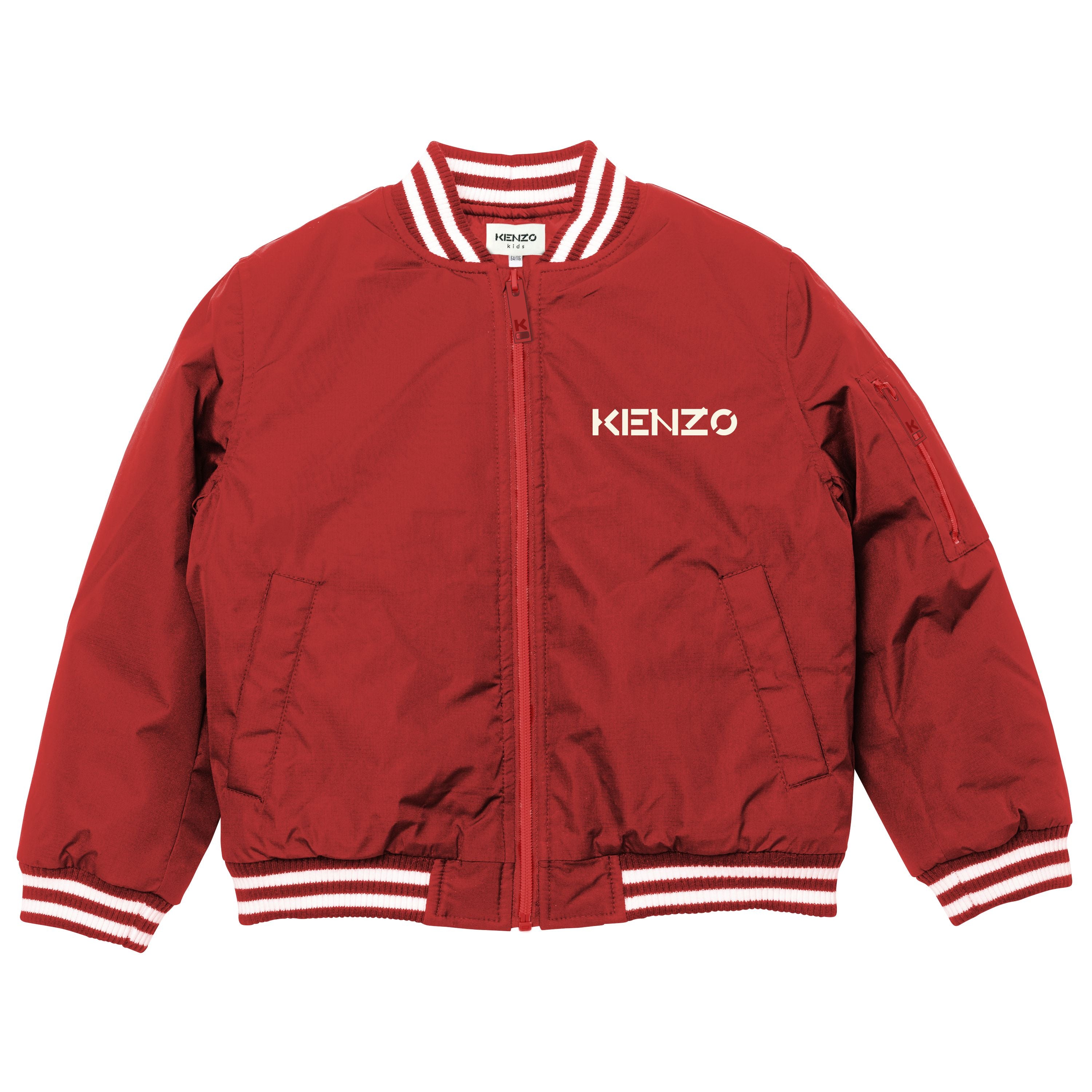 Boys Red Logo Padded Jacket