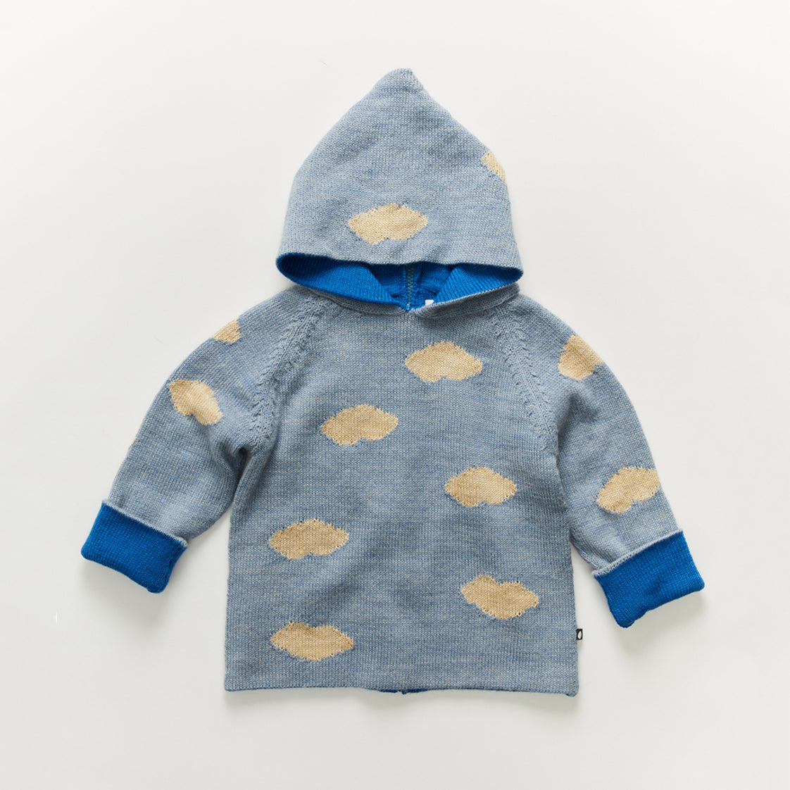 Boys & Girls Blue Alpaca Hooded Sweater