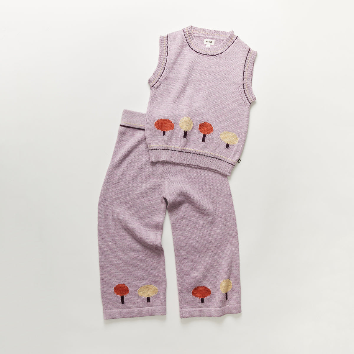 Girls Purple Alpaca Set