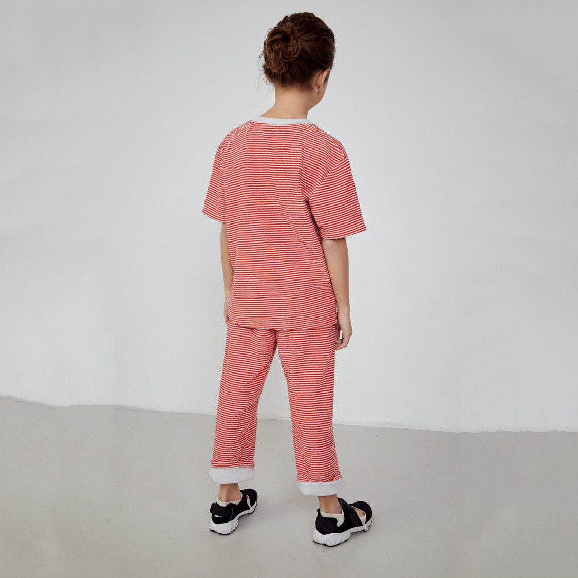 Boys & Girls Red Stripes Cotton Trousers