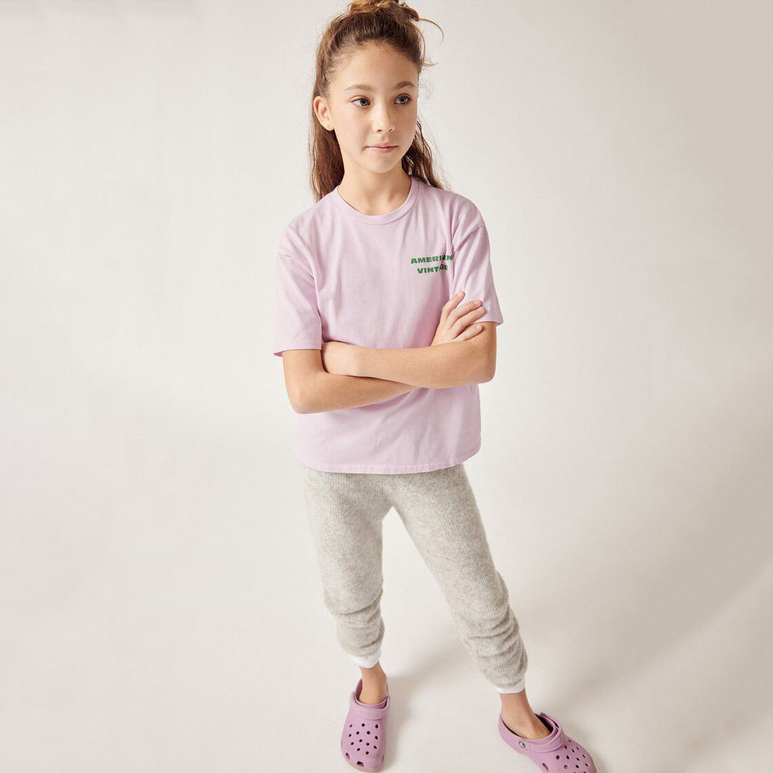 Boys & Girls Pink Logo Cotton T-Shirt