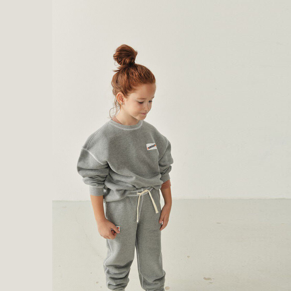 Boys & Girls Grey Cotton Sweatshirt