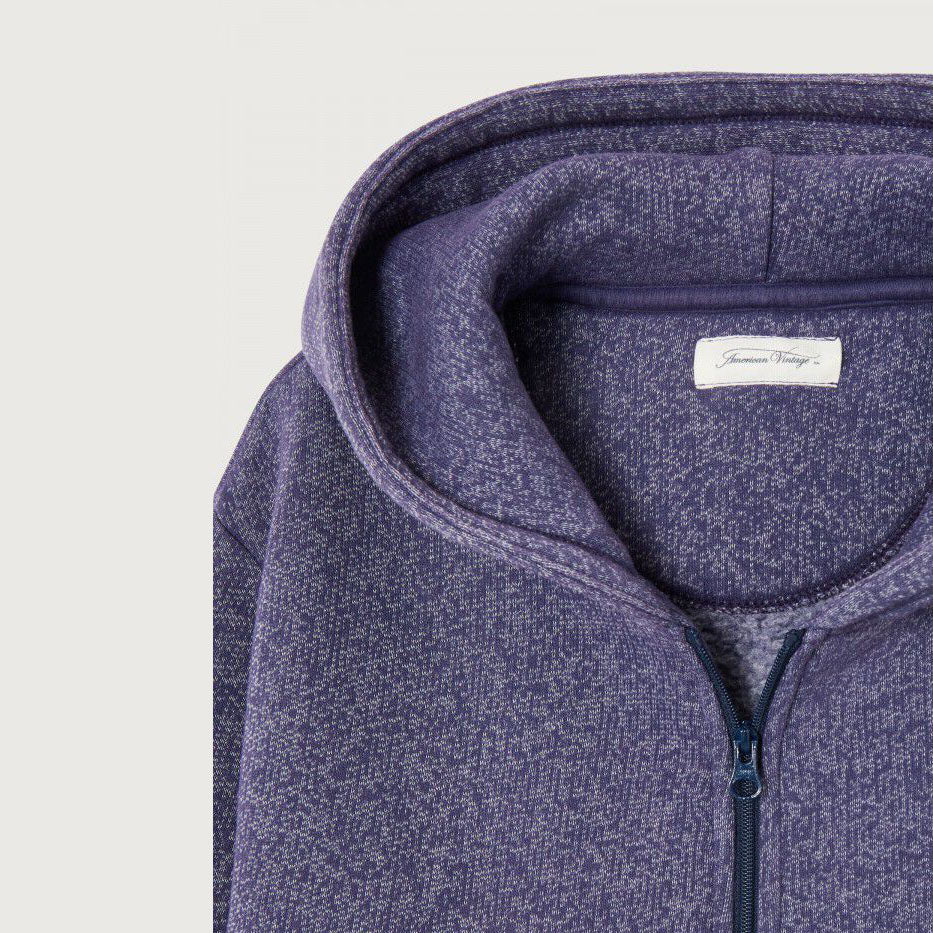 Boys & Girls Blue Cotton Zip-Up Top