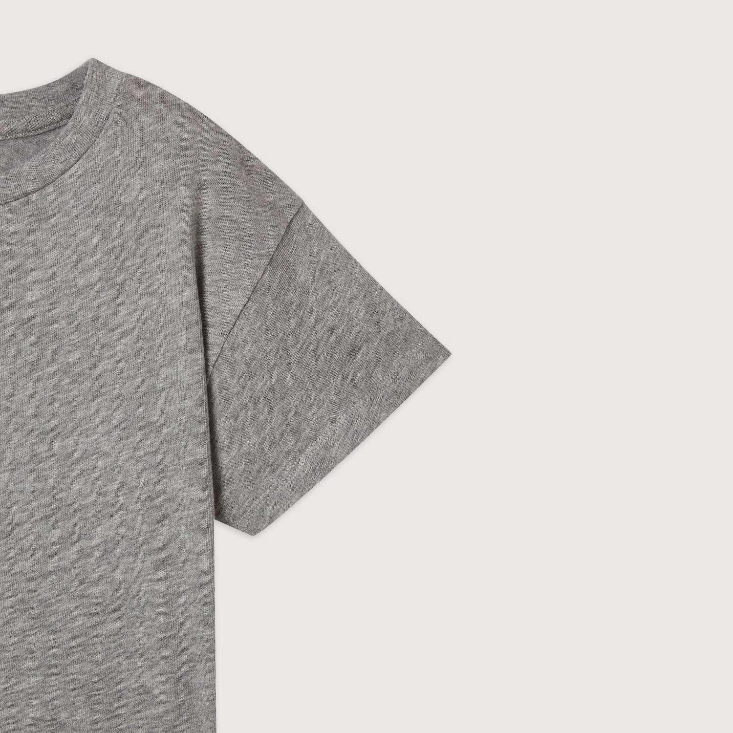 Boys & Girls Grey Cotton T-Shirt