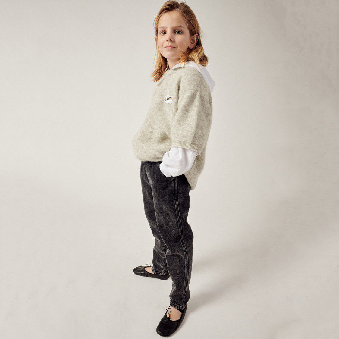 Boys & Girls Grey Wool Sweater