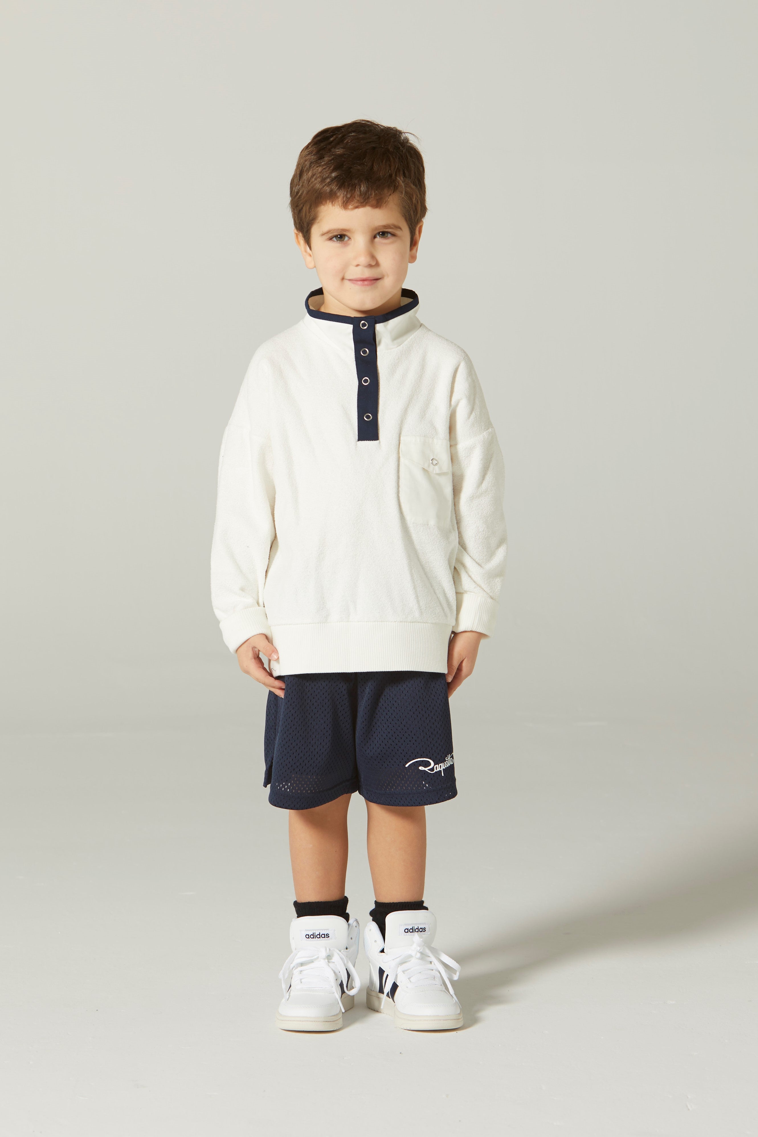 Boys & Girls White Cotton Sweatshirt