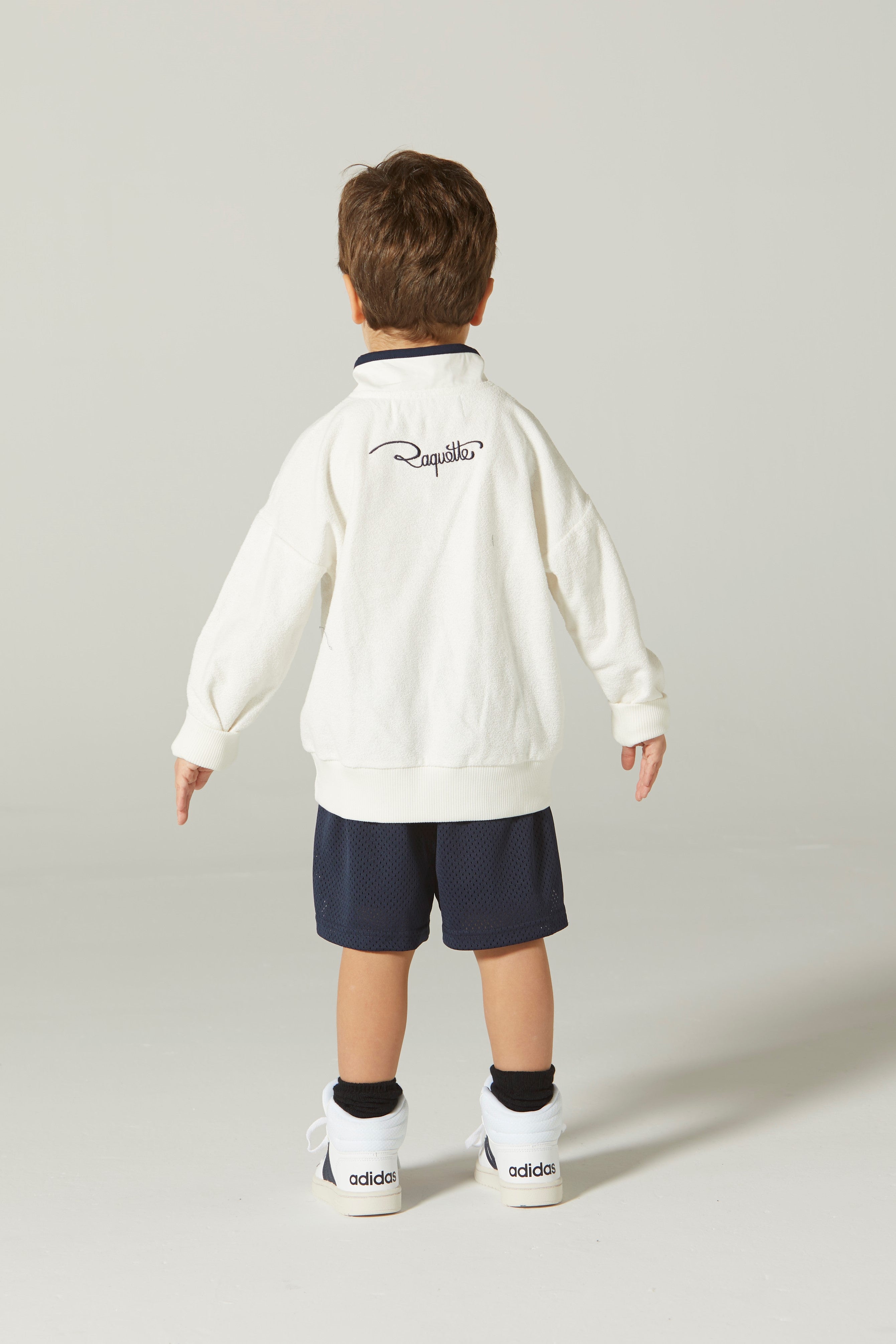 Boys & Girls White Cotton Sweatshirt