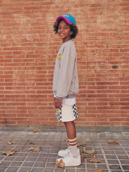 Boys & Girls Black Printed Shorts