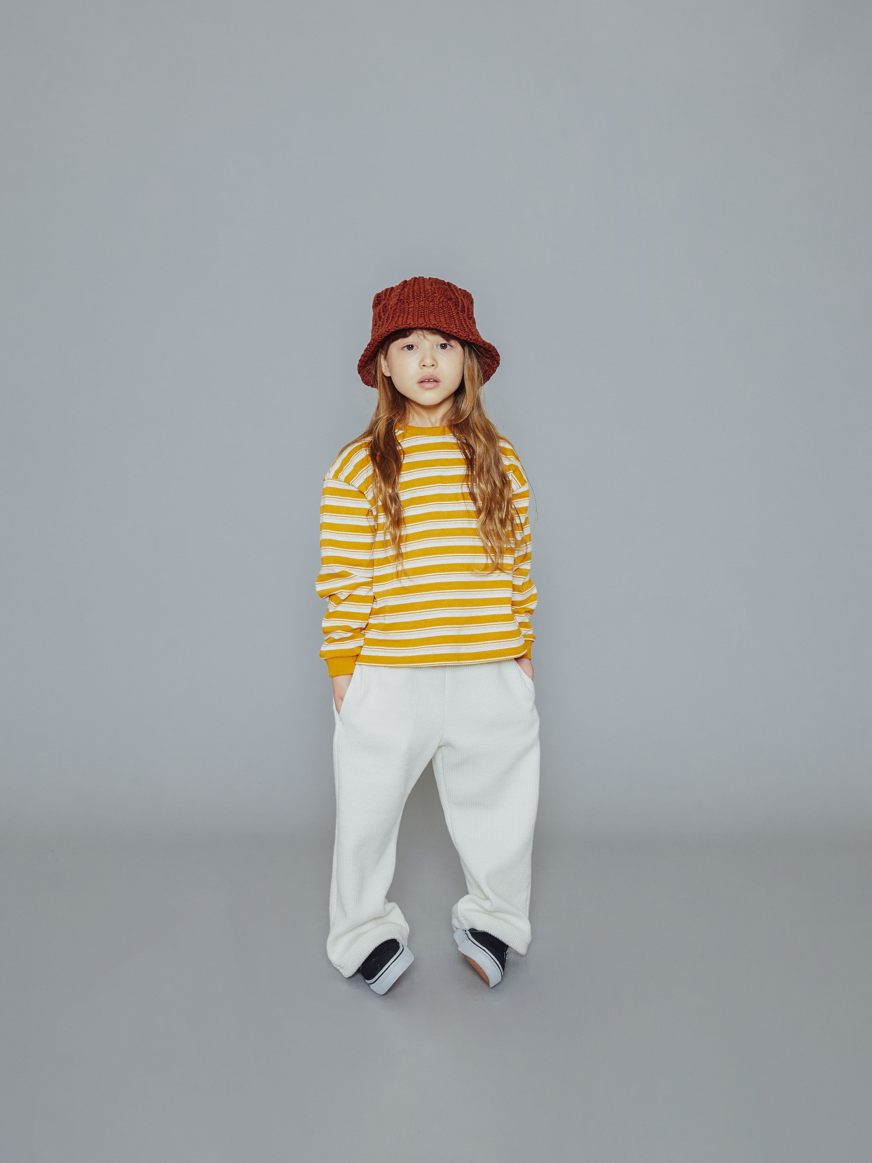 Boys & Girls Yellow Stripes Cotton T-Shirt