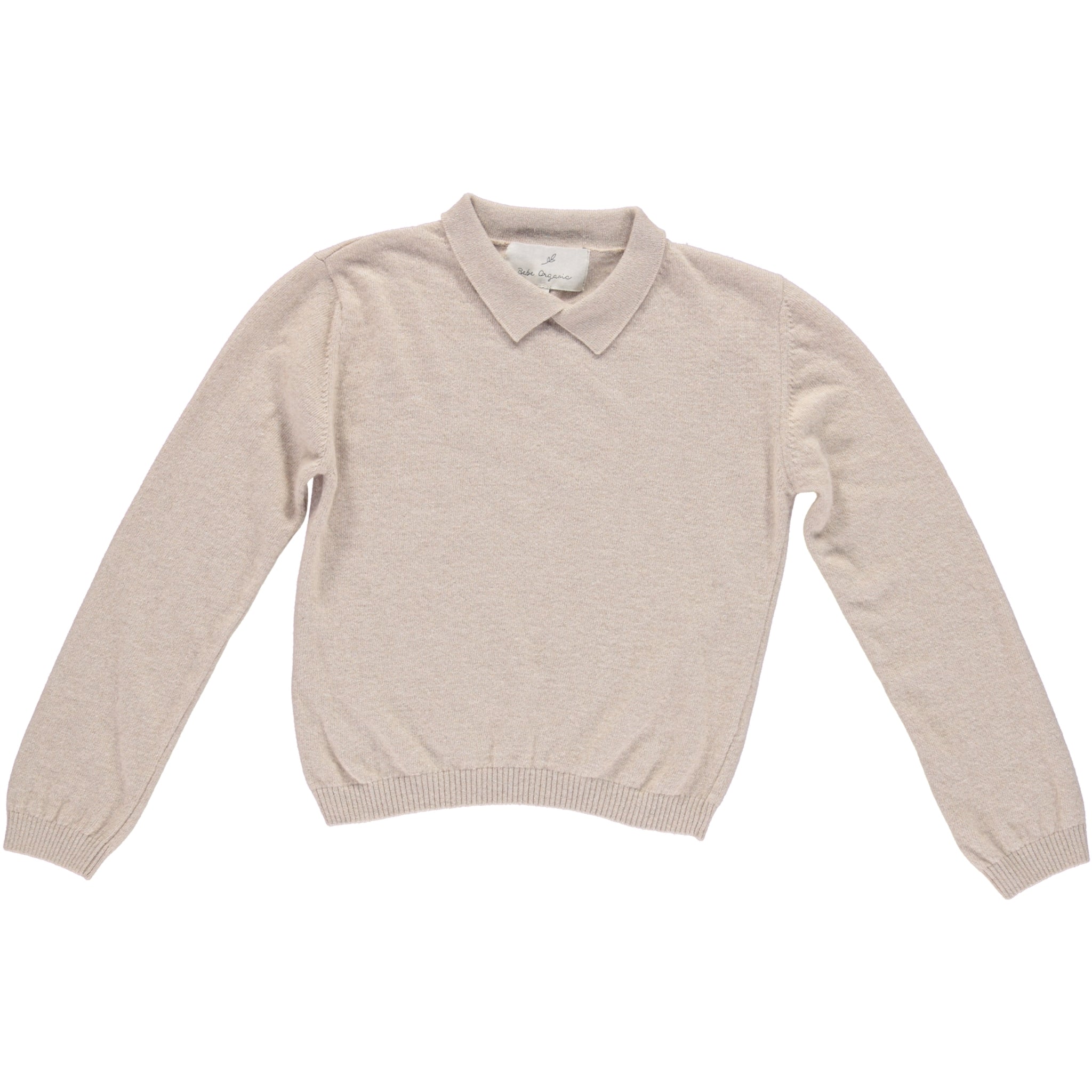 Girls Beige Wool Sweater