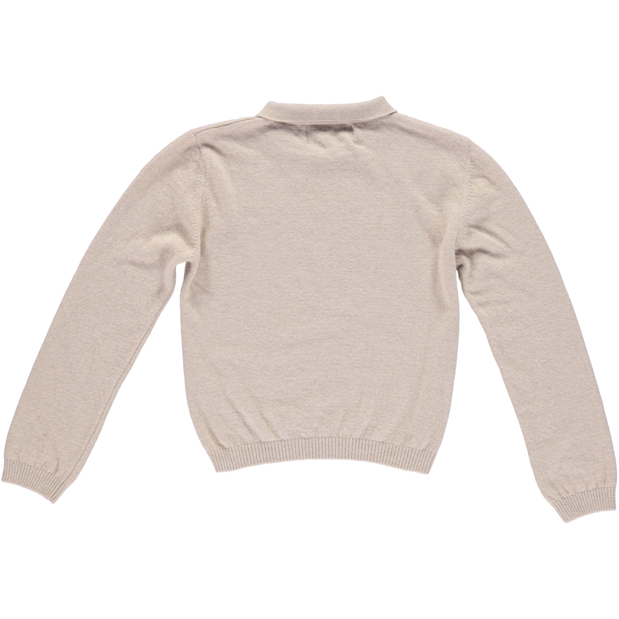 Girls Beige Wool Sweater