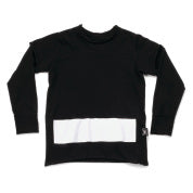 Boys & Girls Black Stripe Cotton T-shirt