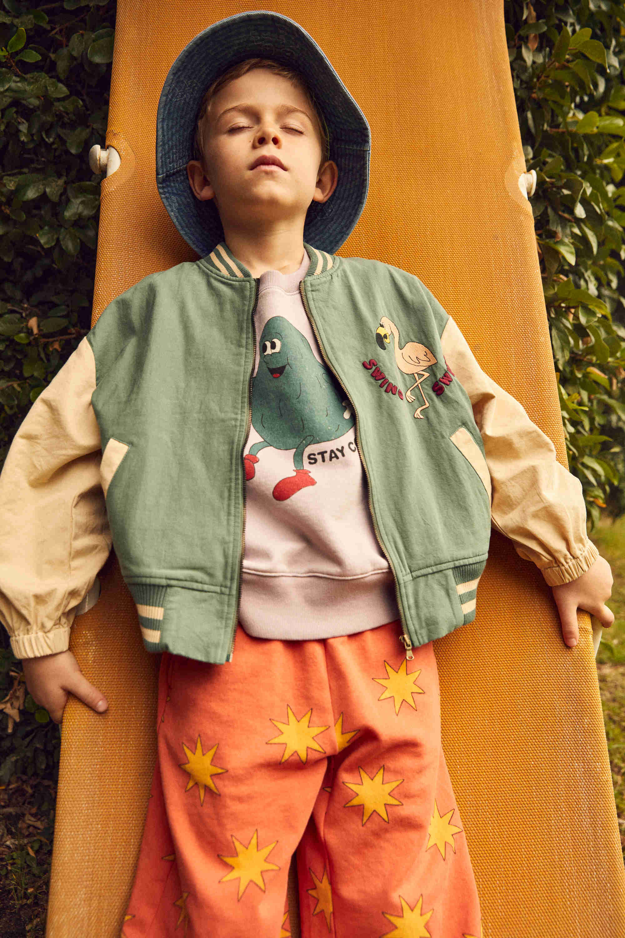 Boys & Girls Green Cotton Jacket